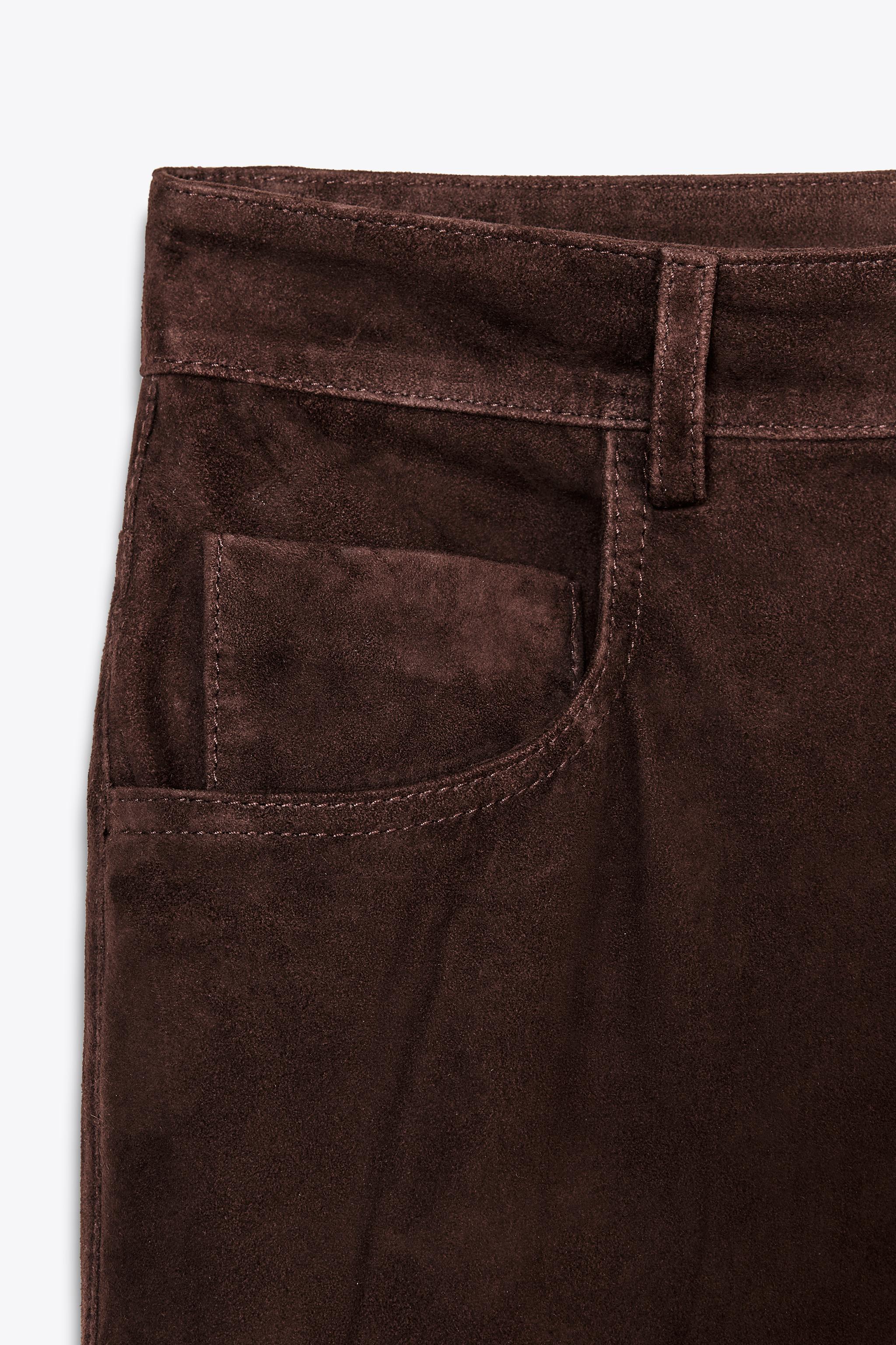 ZW COLLECTION LIMITED EDITION 100% SUEDE PANTS