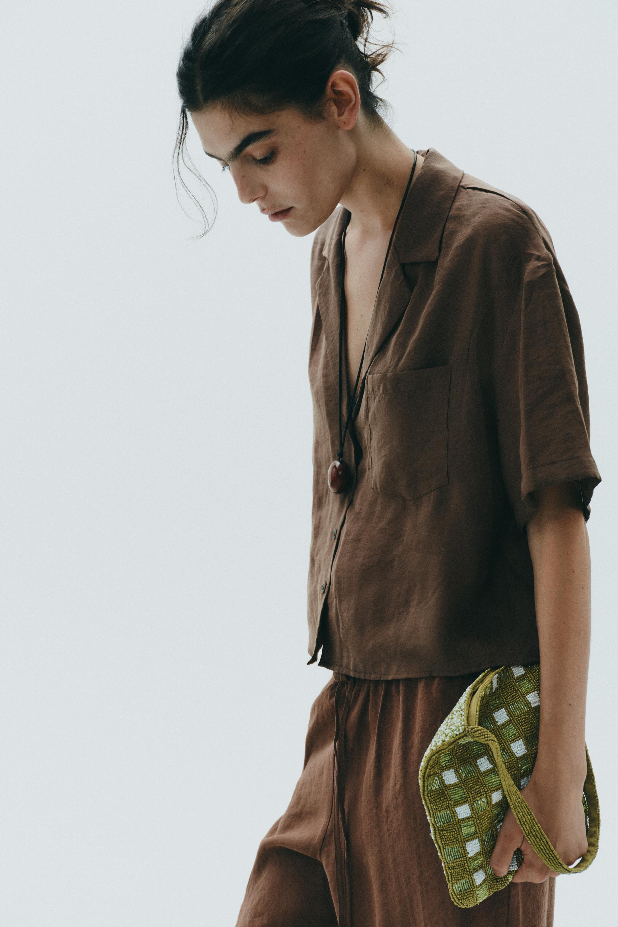 FANTASY BEADED MINI BUCKET BAG