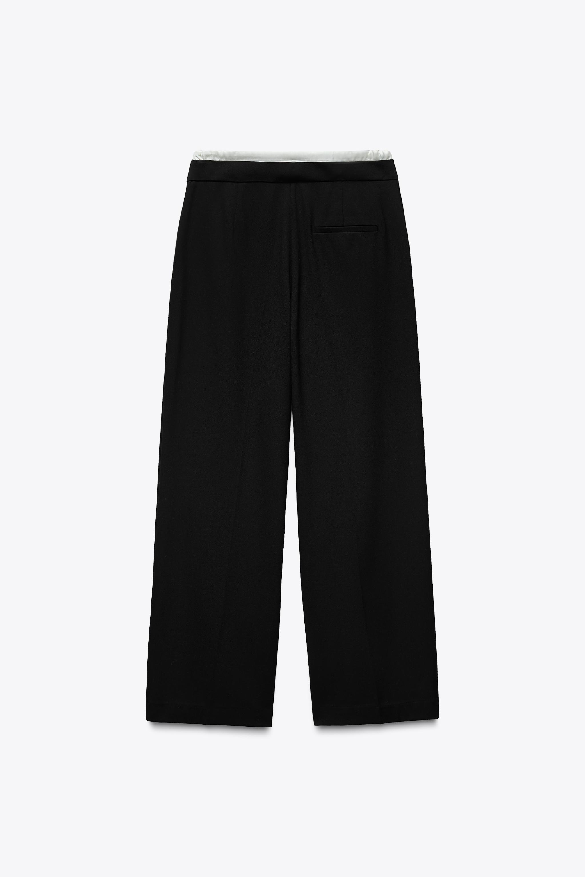 DOUBLE WAIST WIDE LEG PANTS