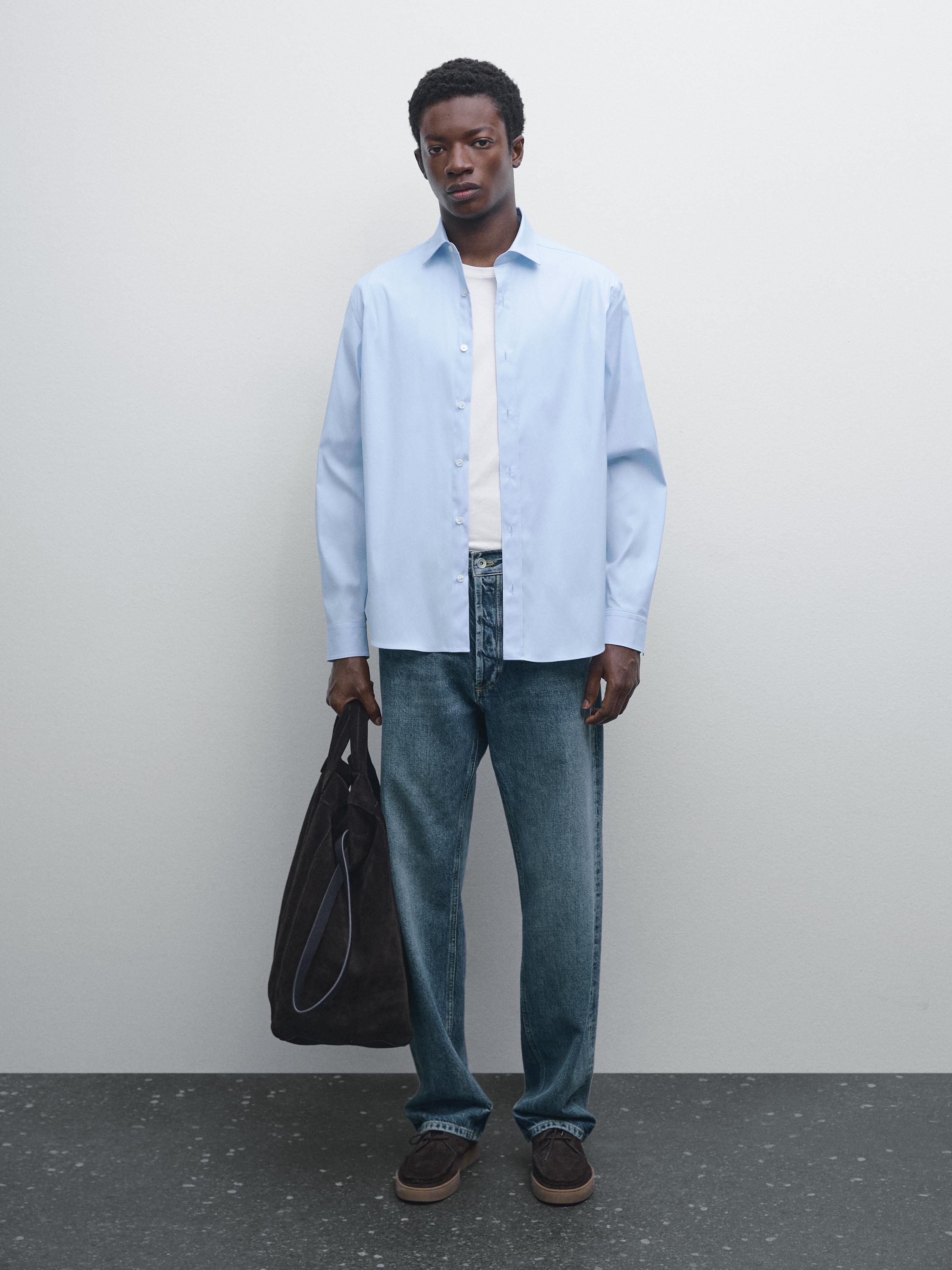 Slim fit stretch shirt