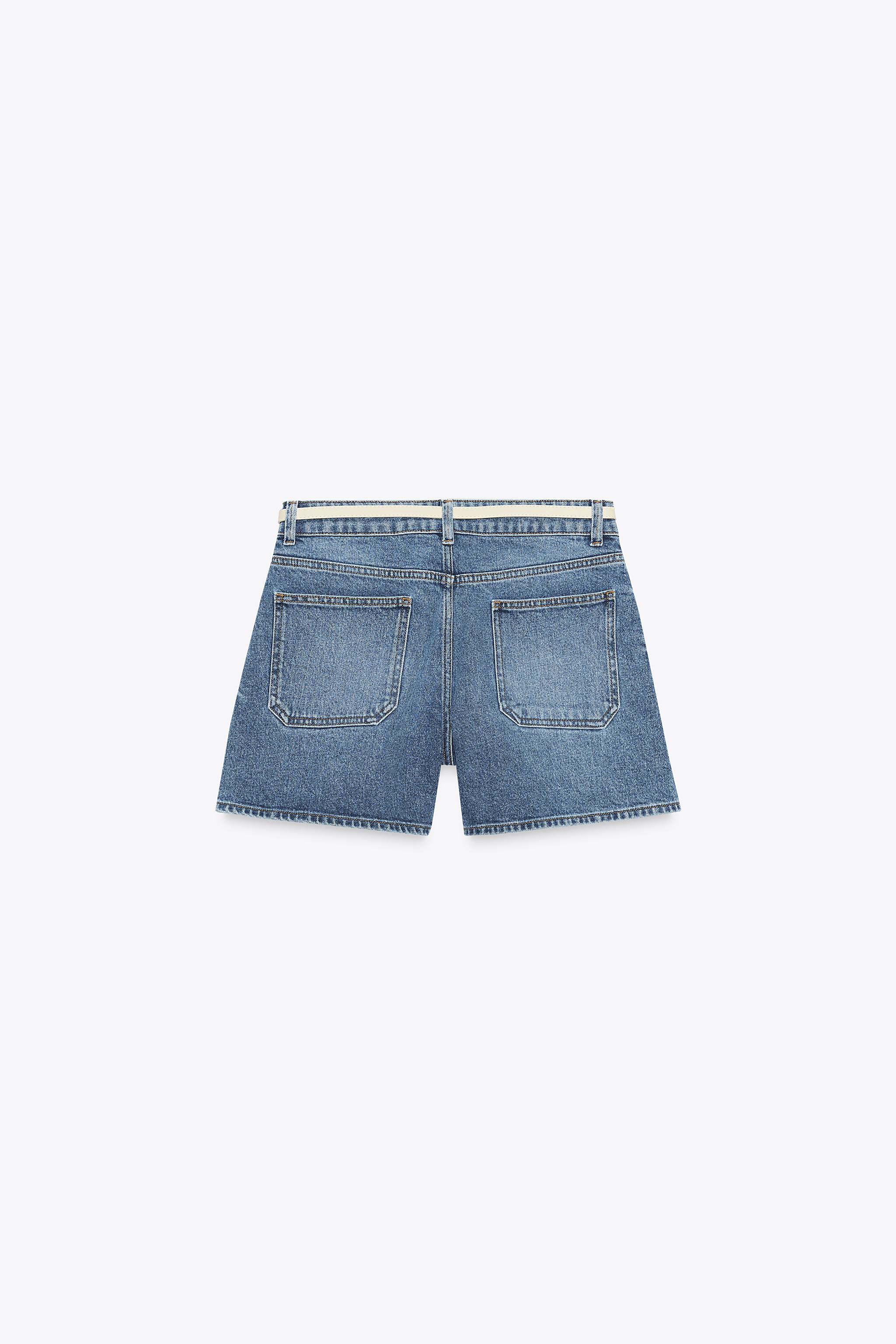 Z1975 BELTED DENIM SHORTS