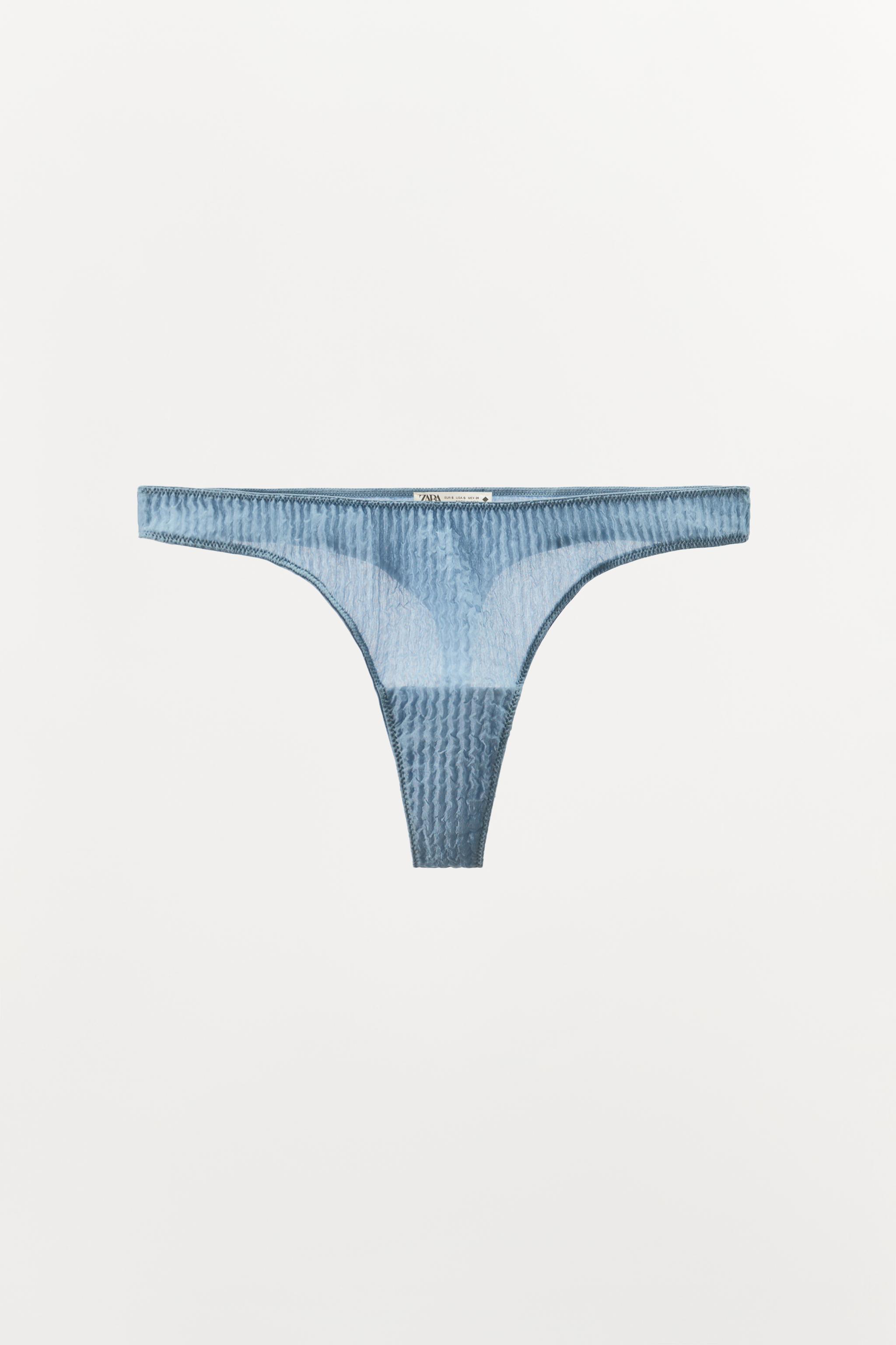 100% SILK WRINKLED EFFECT THONG LIMITED EDITION
