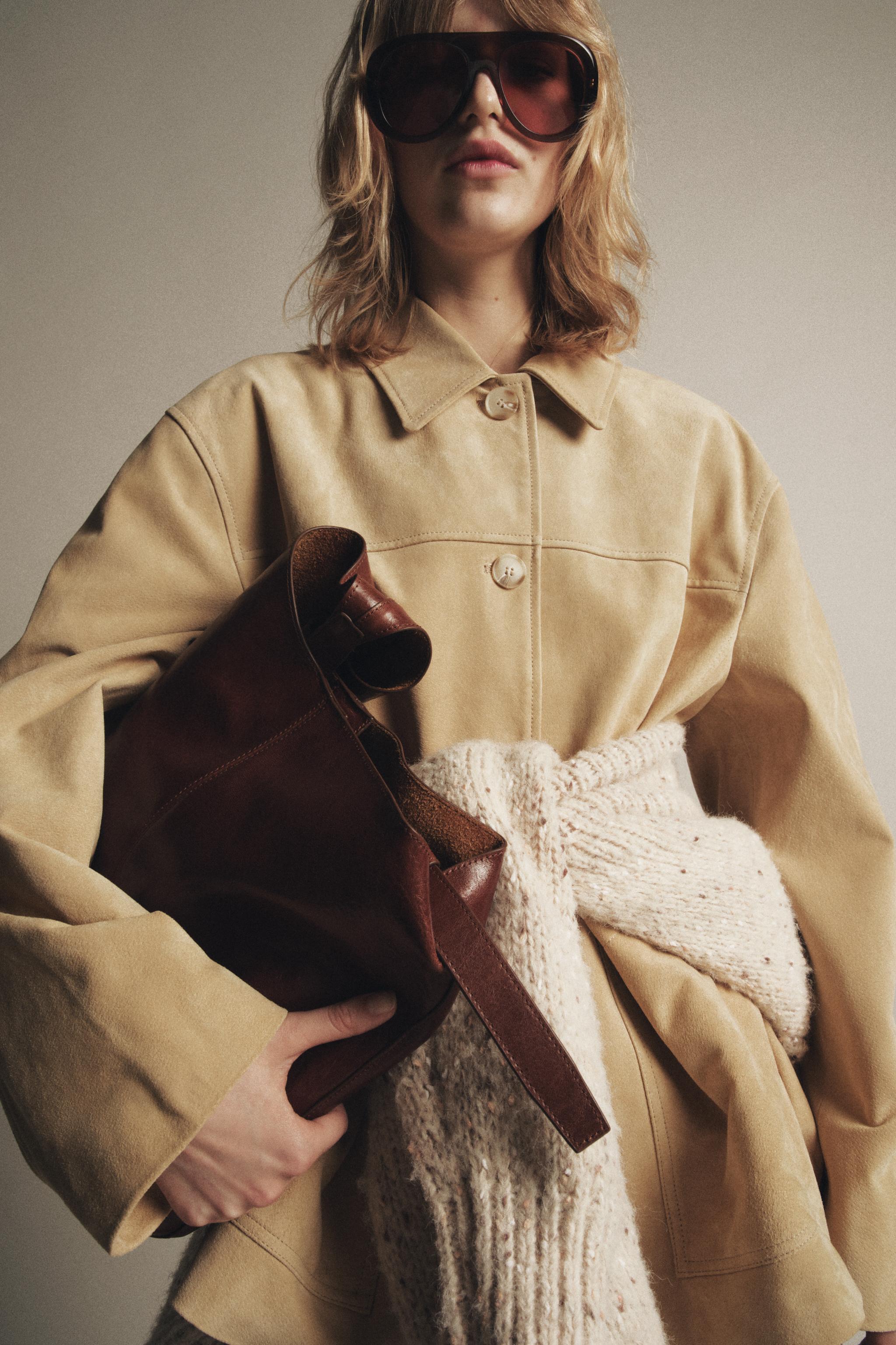 SUEDE LEATHER JACKET ZW COLLECTION LIMITED EDITION