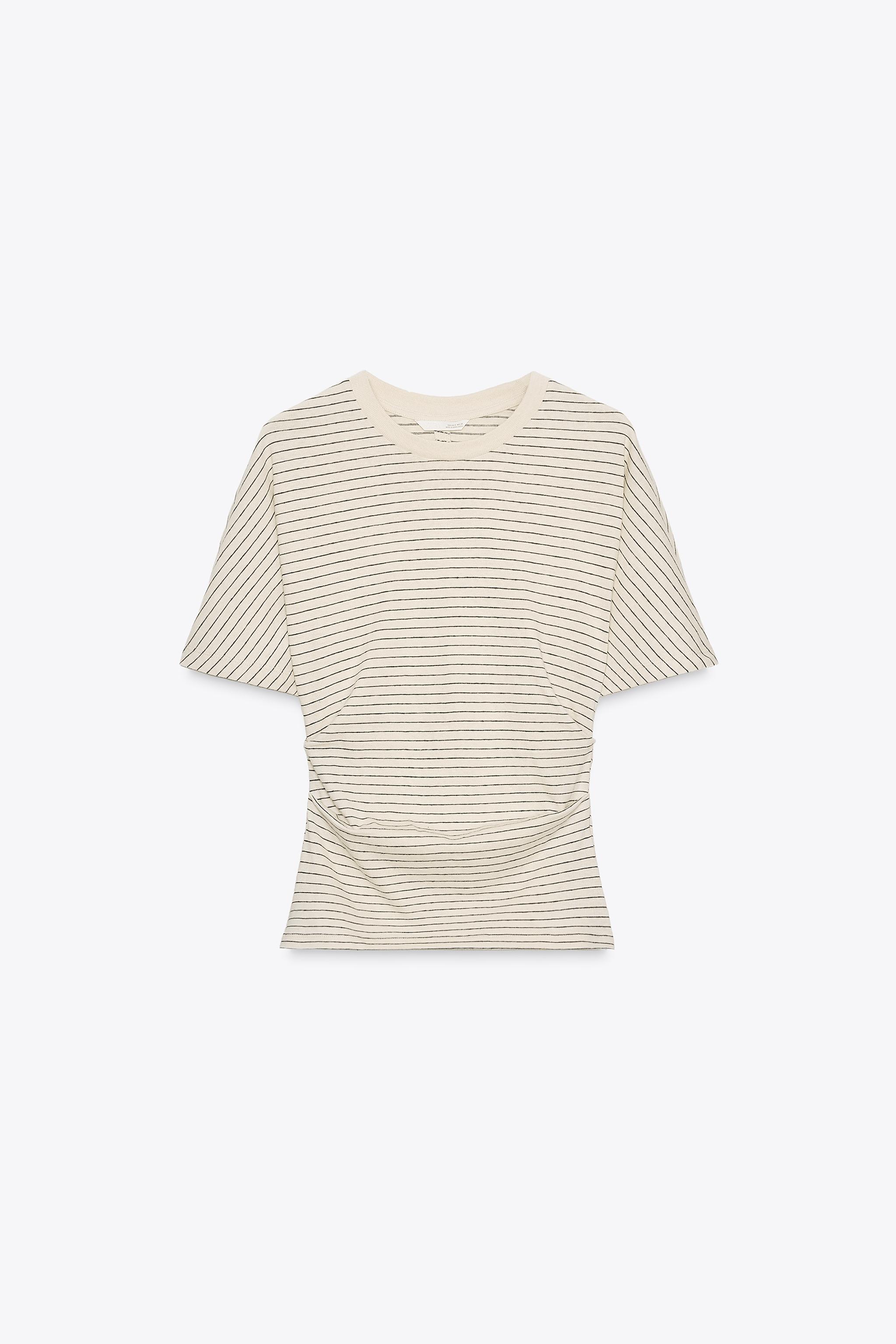 RUCHED RUSTIC T-SHIRT