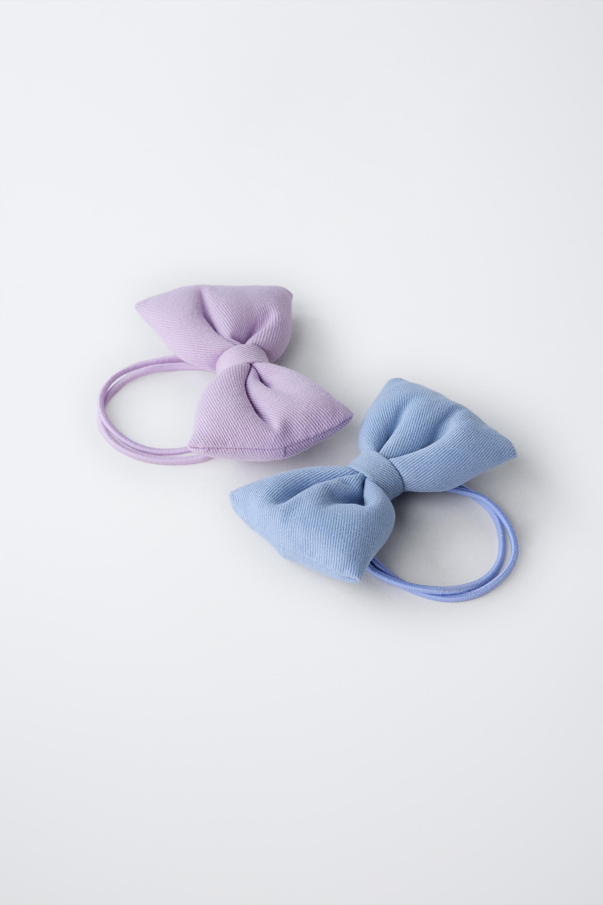 TWO-PACK OF PADDED BOW HAIR TIES