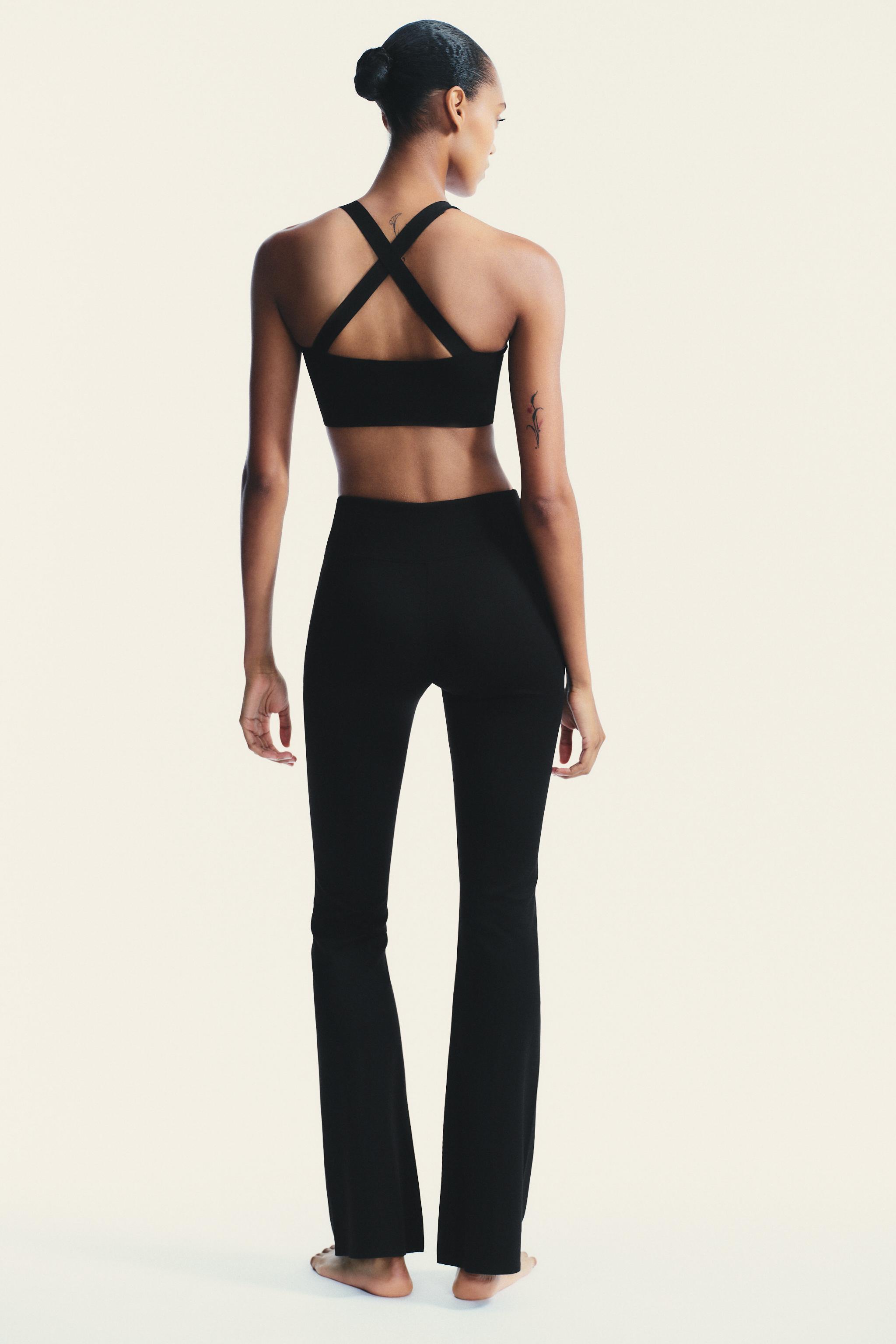 SEAMLESS NYLON FLARE PANTS