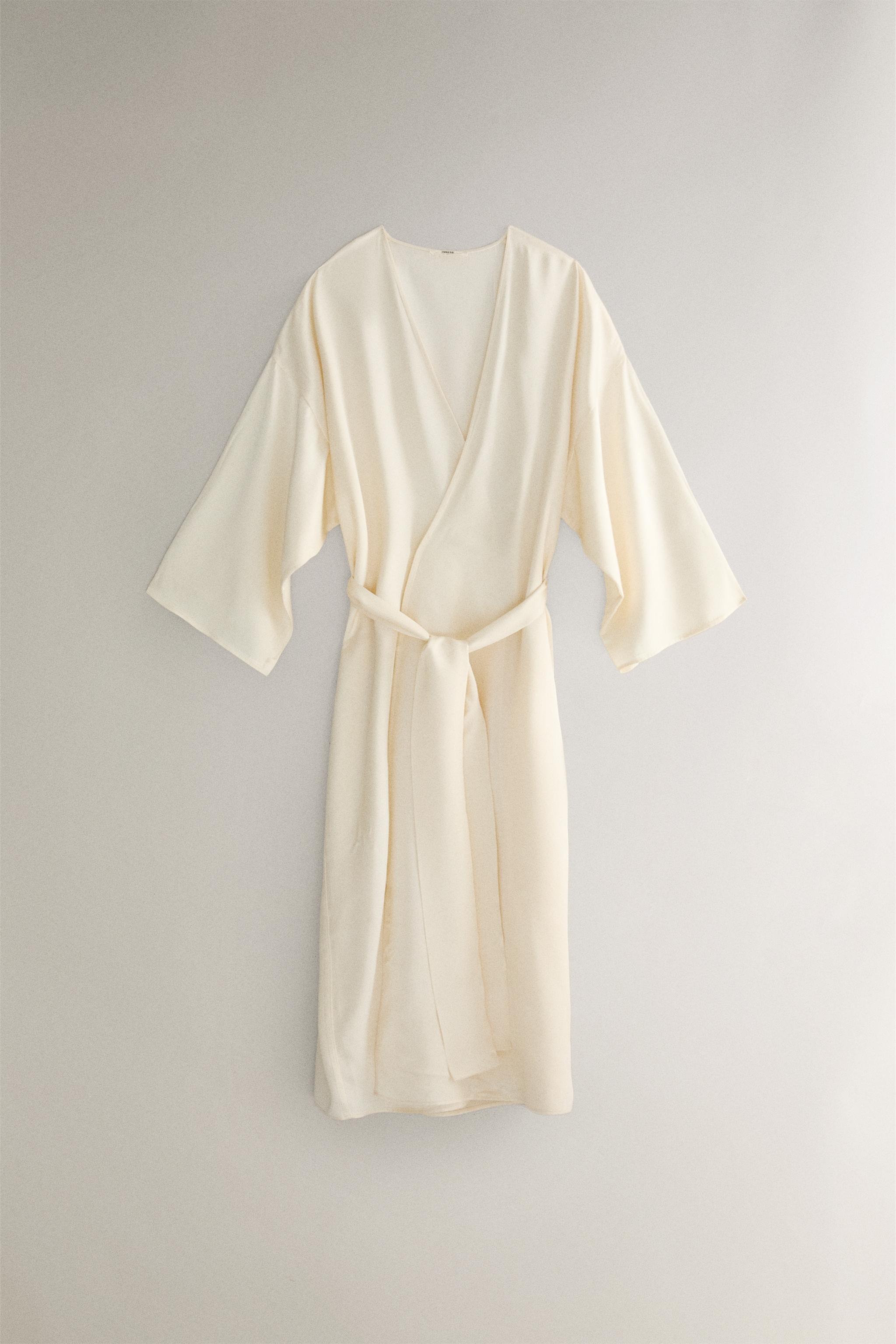 SOLID SATEEN ROBE