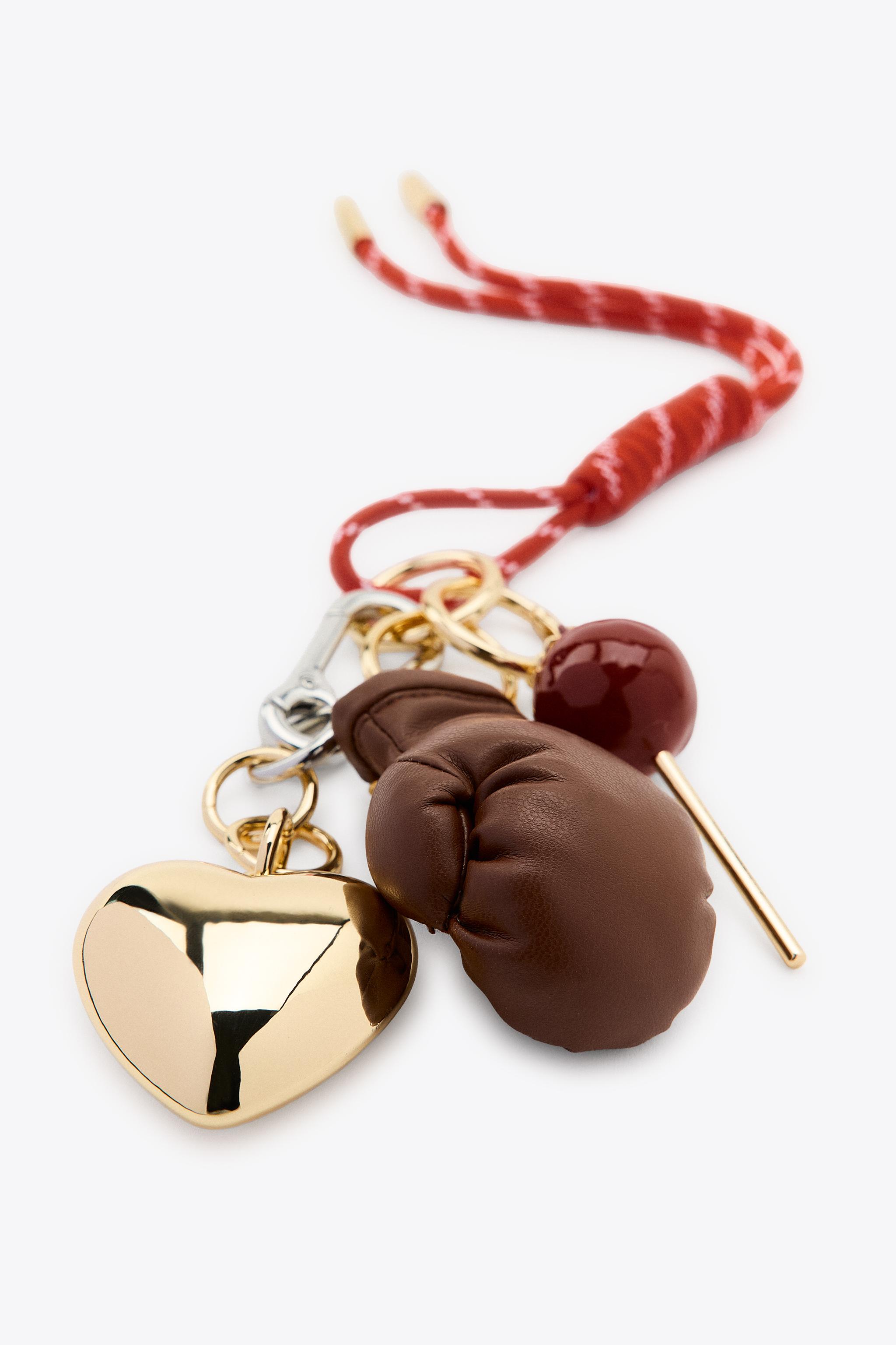 HEART GLOVE MULTI-CHARM KEYCHAIN