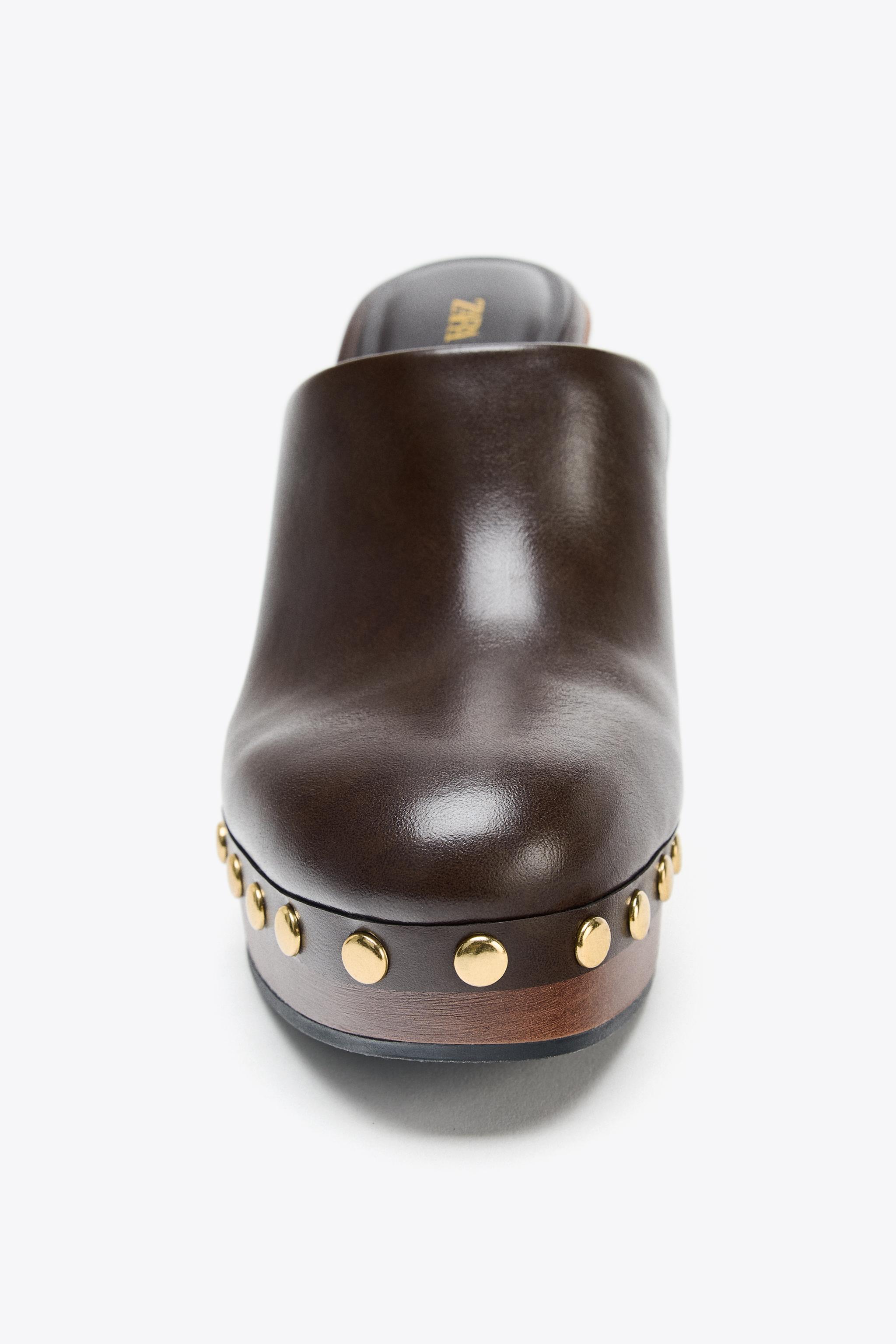 HIGH HEELED CLOG WITH STUDS