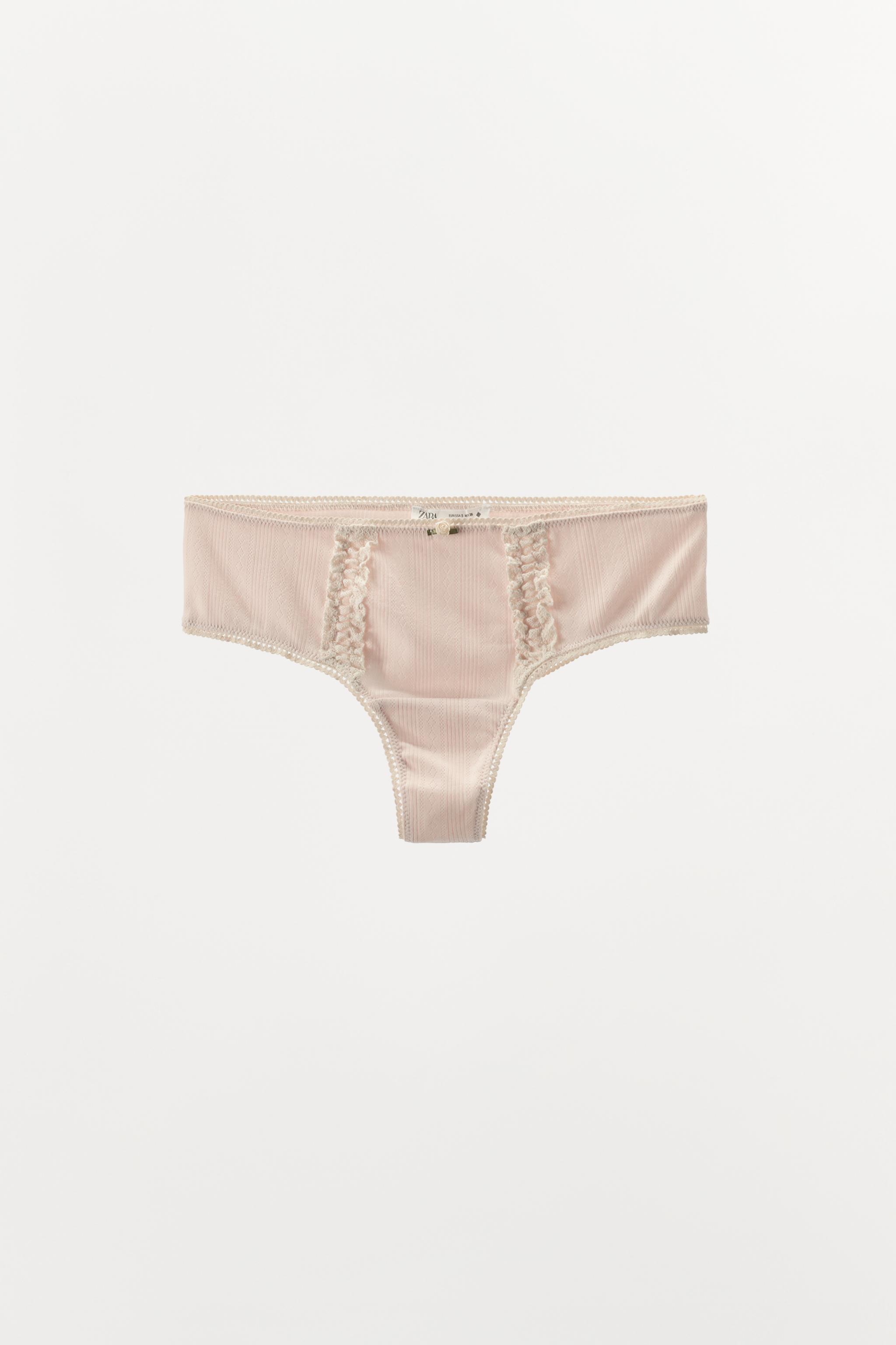 POINTELLE LACE TRIM BRIEFS