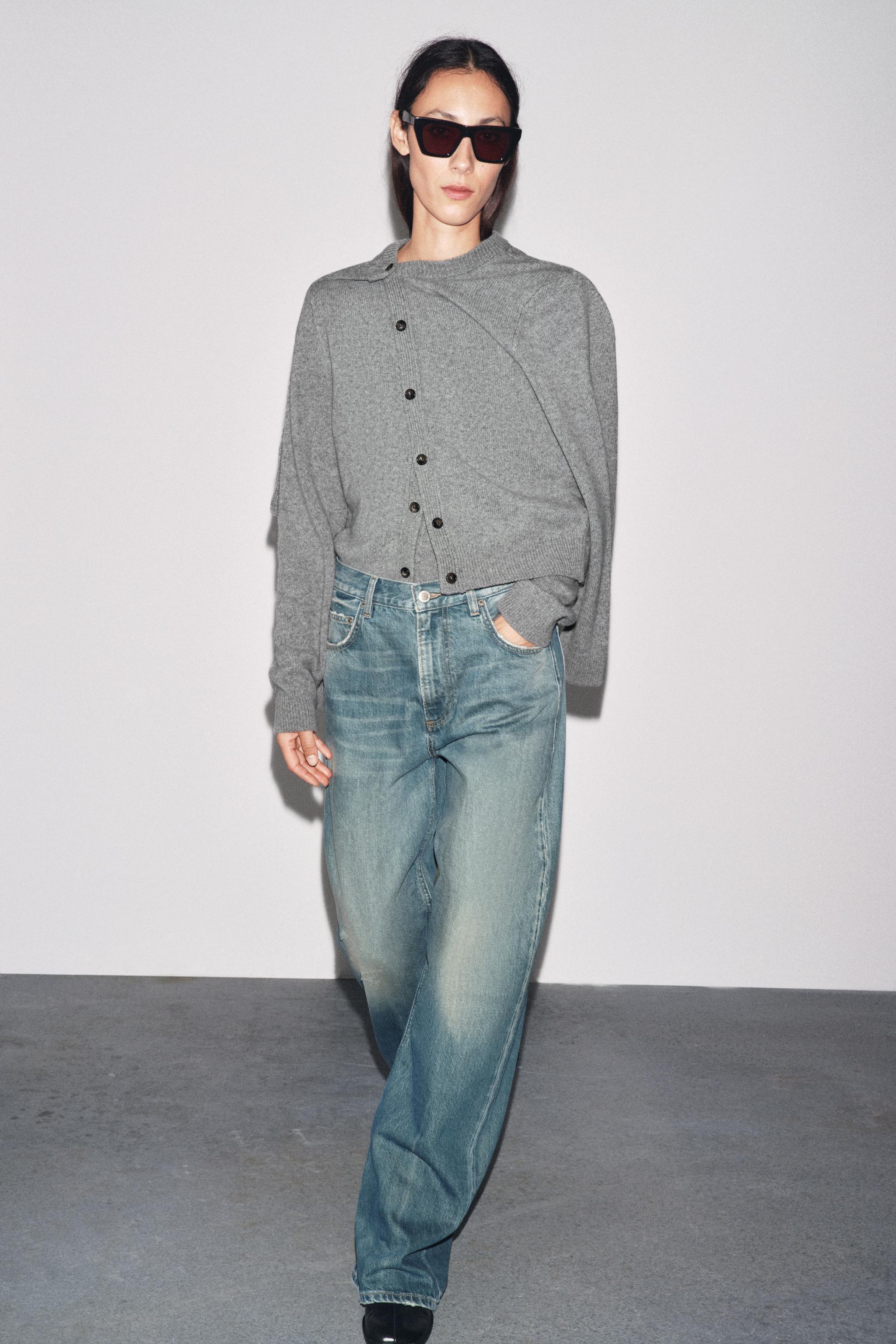 CASHMERE AND WOOL BASIC CARDIGAN