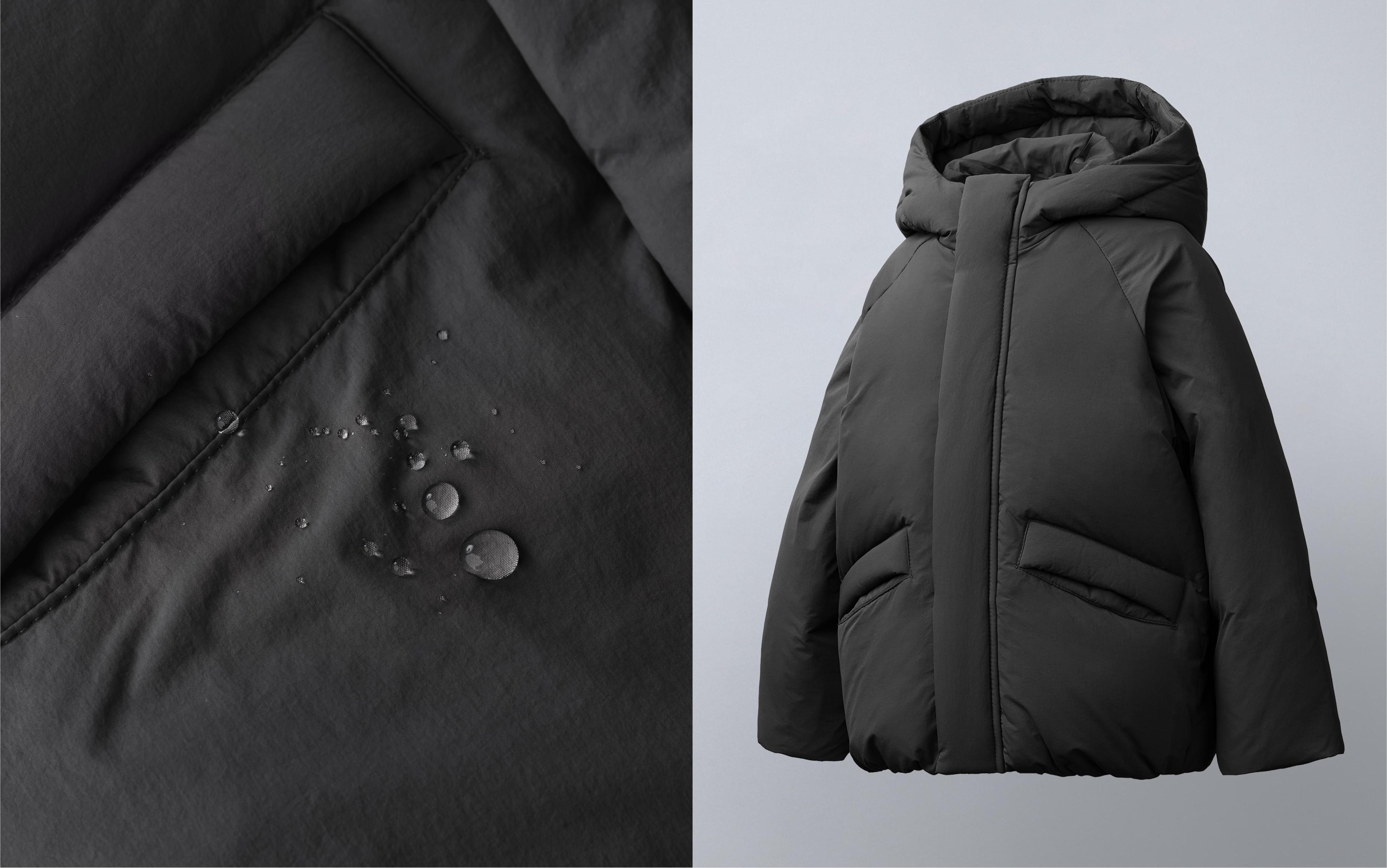 FEATHER DOWN WATER REPELLENT PUFFER COAT