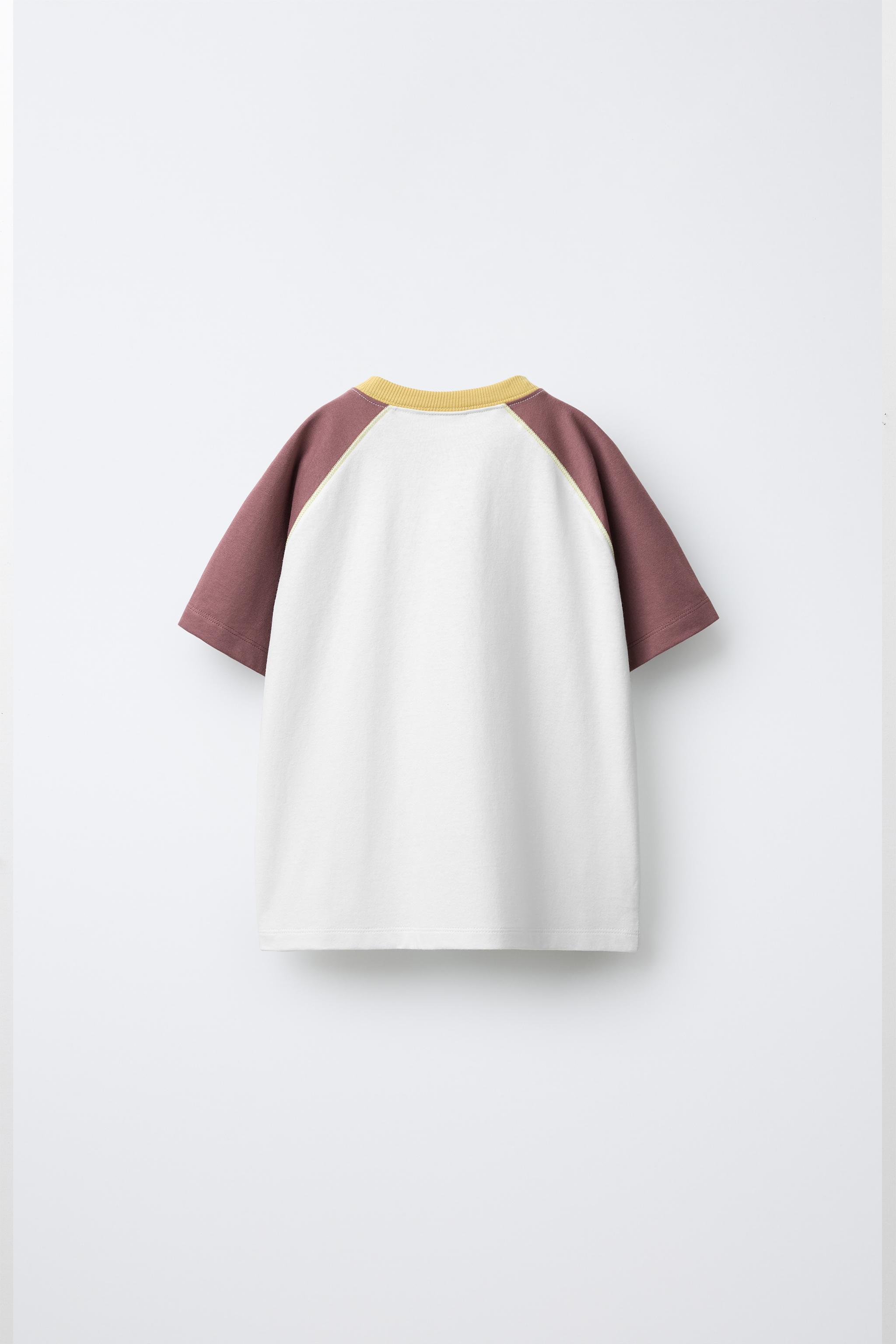 CONTRAST RAGLAN SLEEVE T-SHIRT
