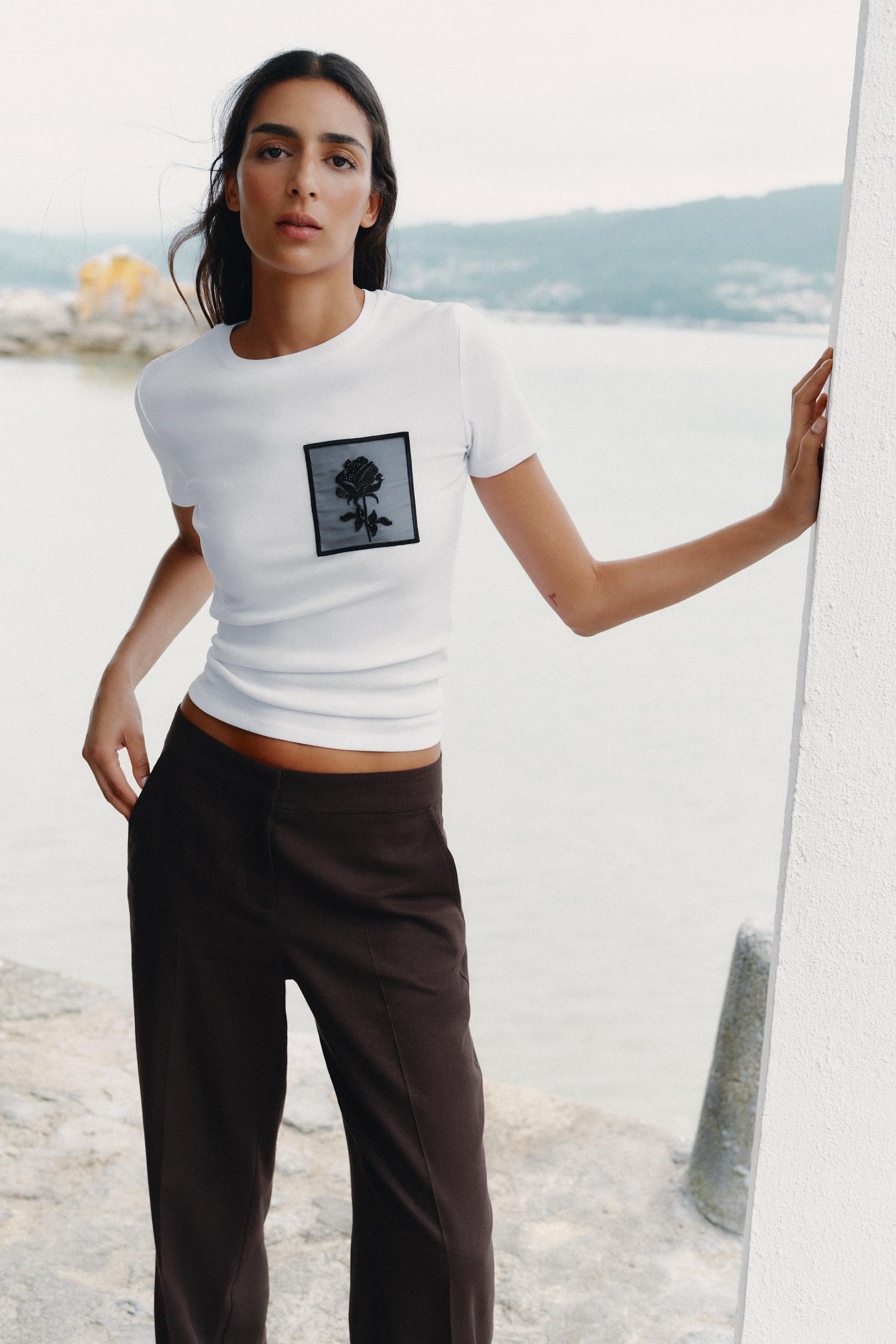 FLORAL POCKET T-SHIRT