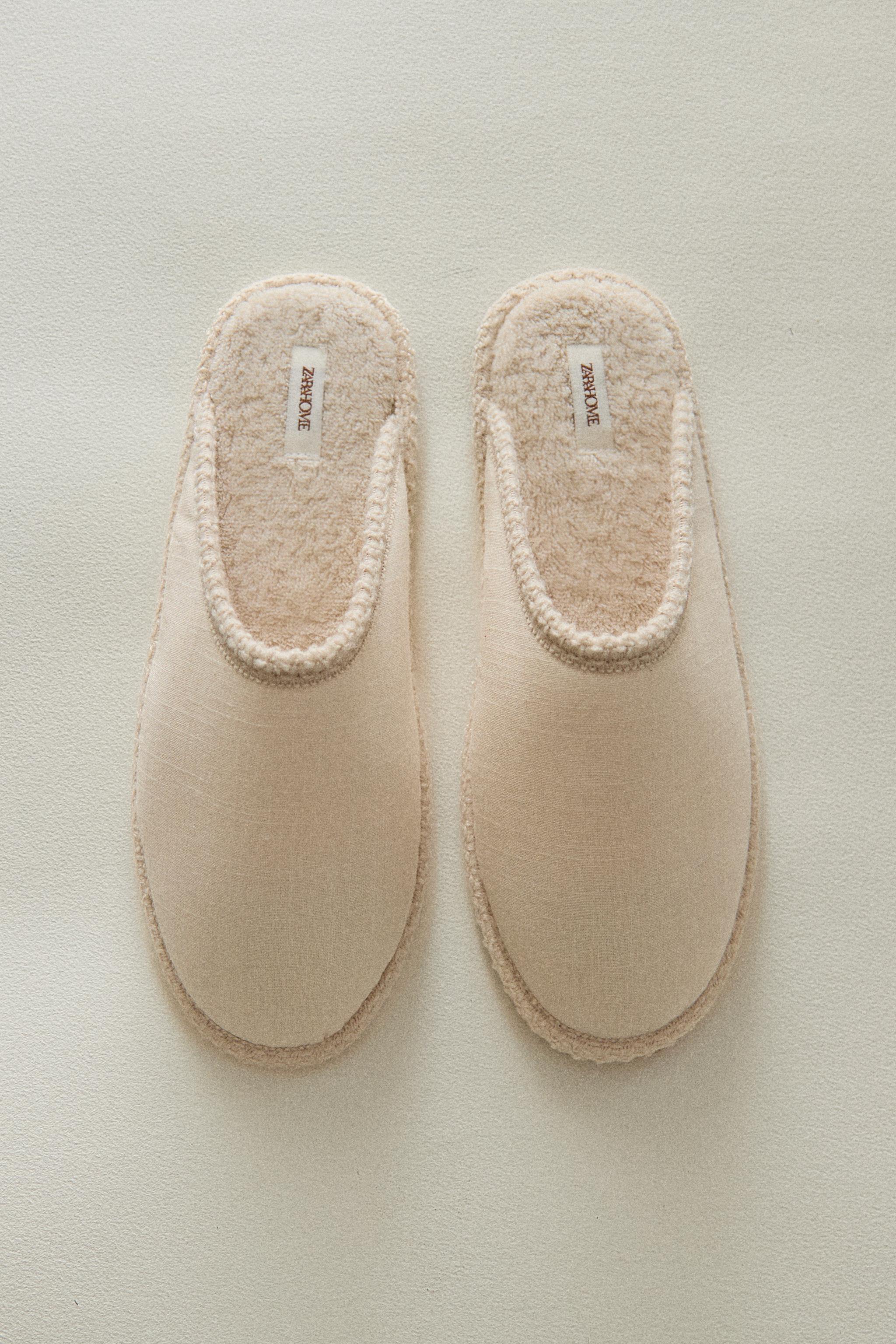 COTTON MULE SLIPPERS