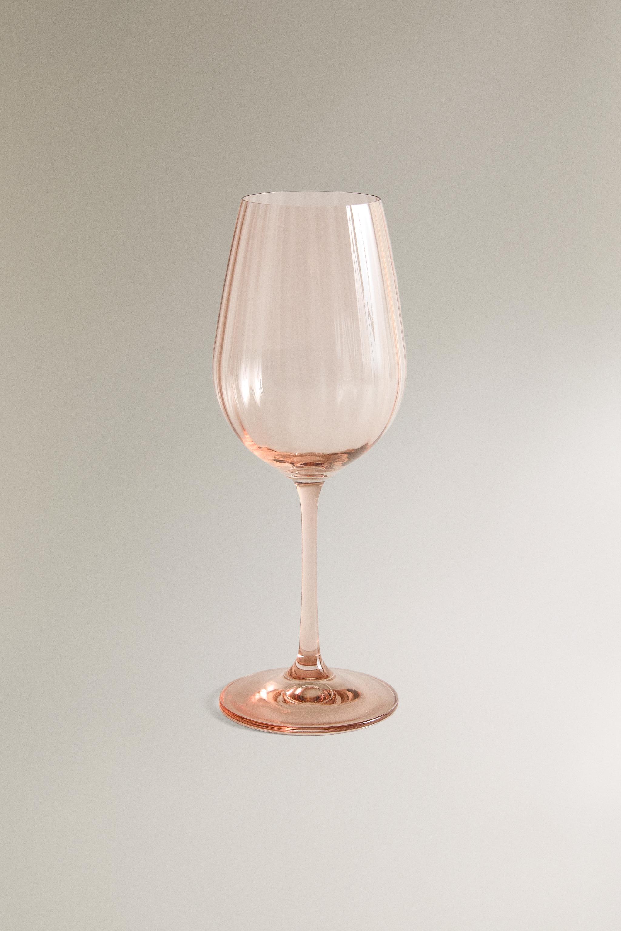 OPTICAL-DESIGN CRYSTALLINE WINE GLASS