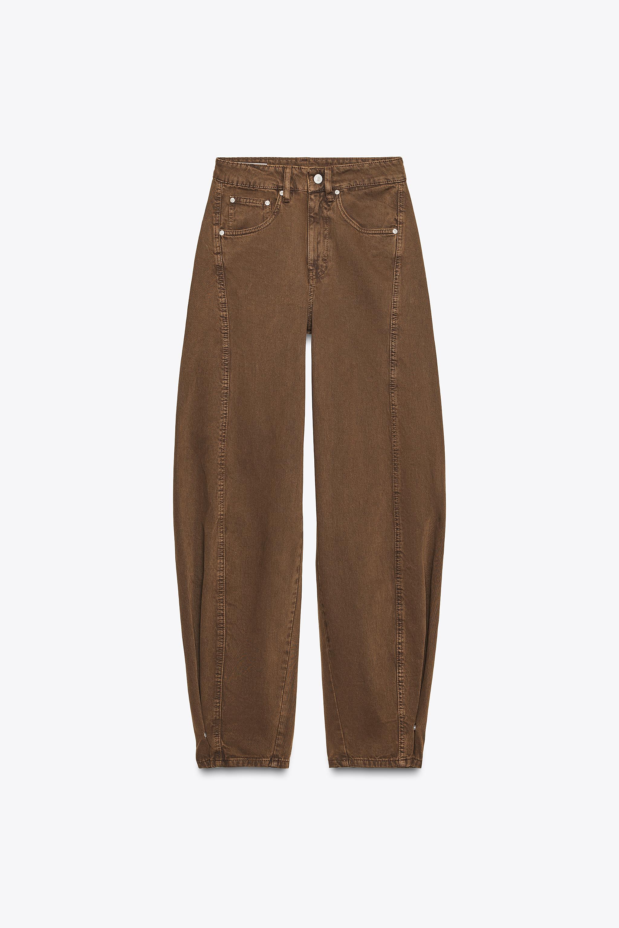 TRF MID-RISE BAGGY BALLOON JEANS