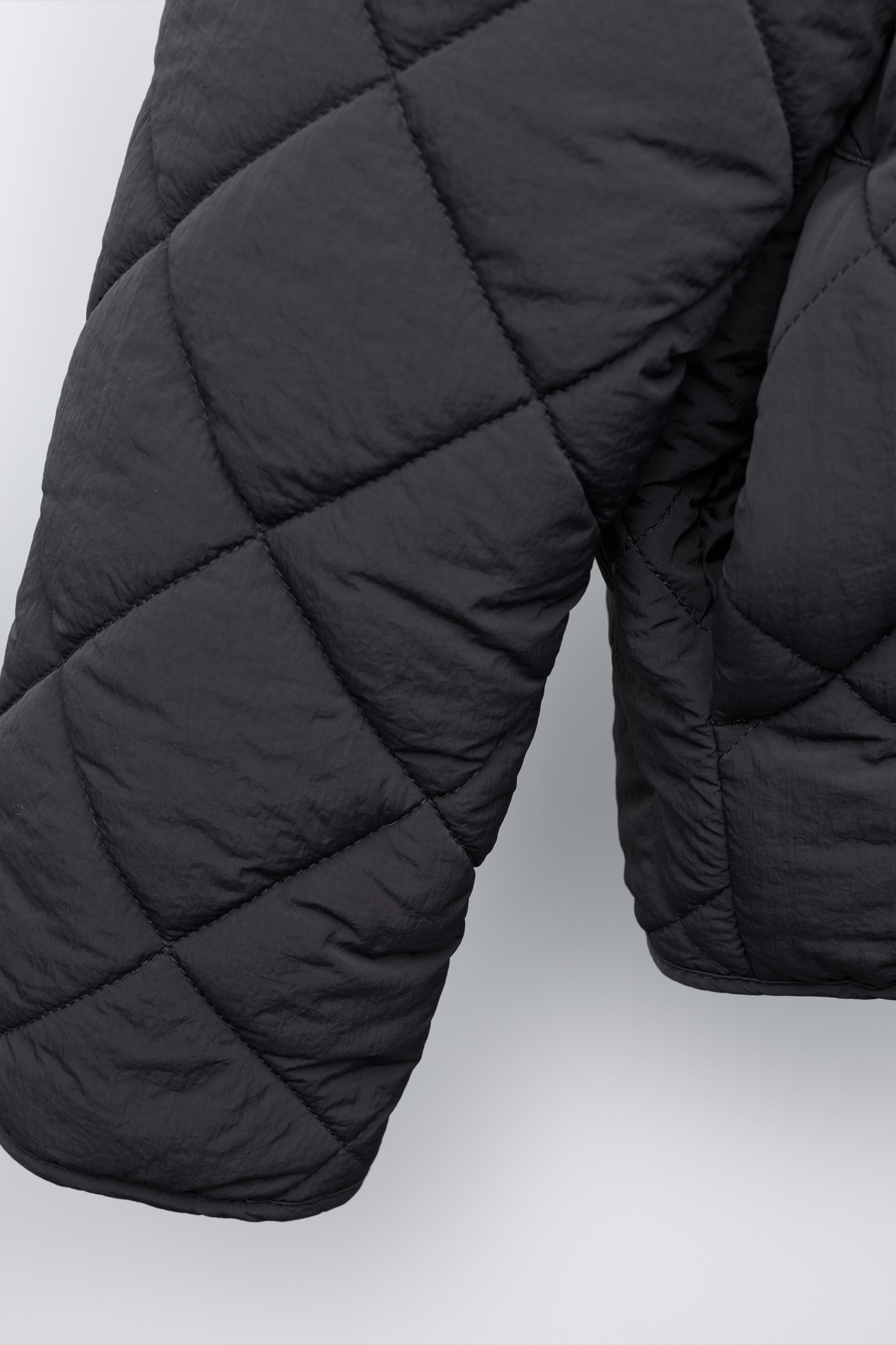 HOODED SWEATSHIRT PUFFER JACKET