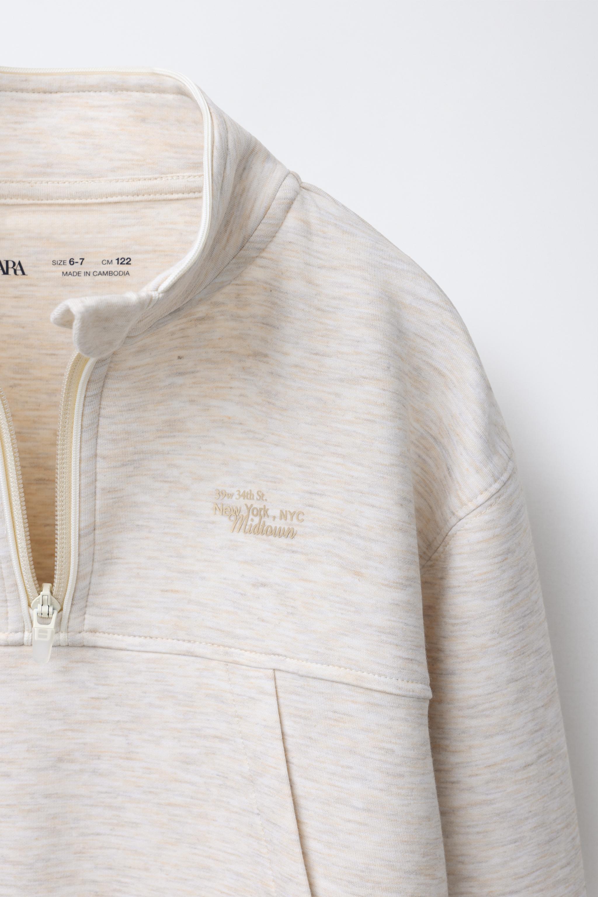 RAISED TEXT SWEATSHIRT