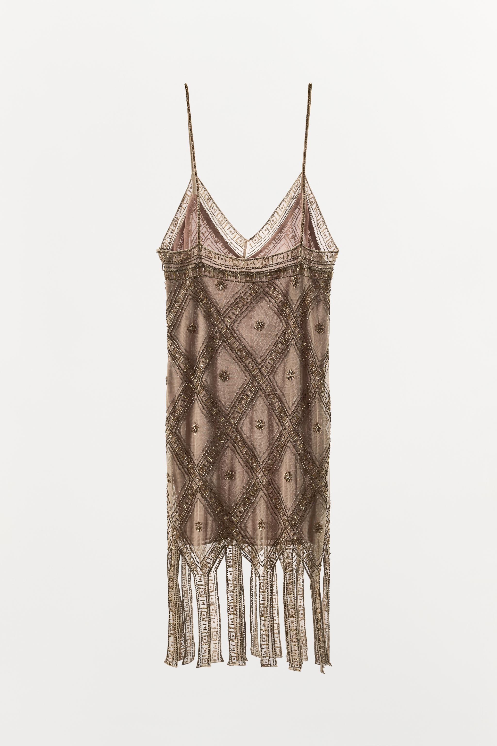 EMBROIDERED TULLE DRESS