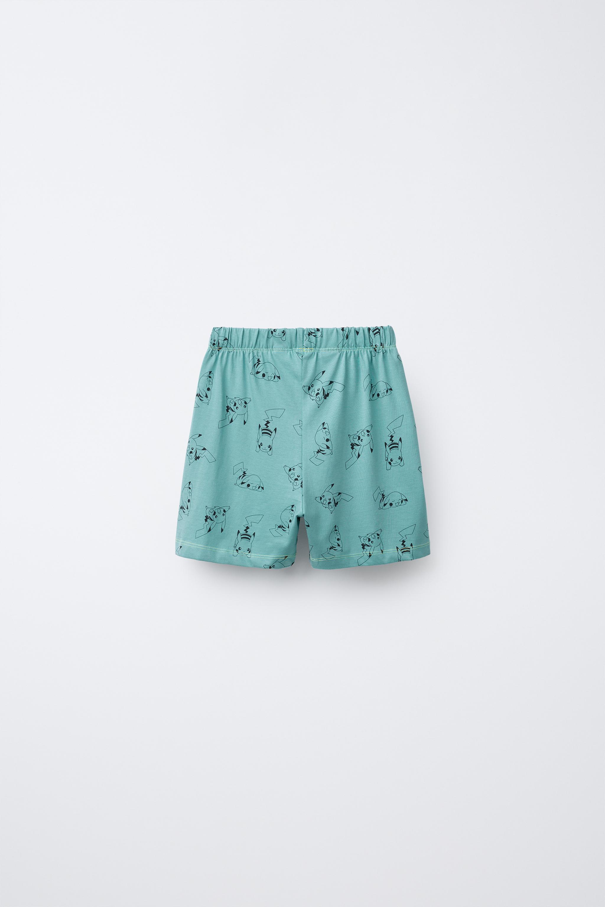 6-14 YEARS/ PIKACHU POKÉMON ™ T-SHIRT AND BERMUDA PAJAMAS