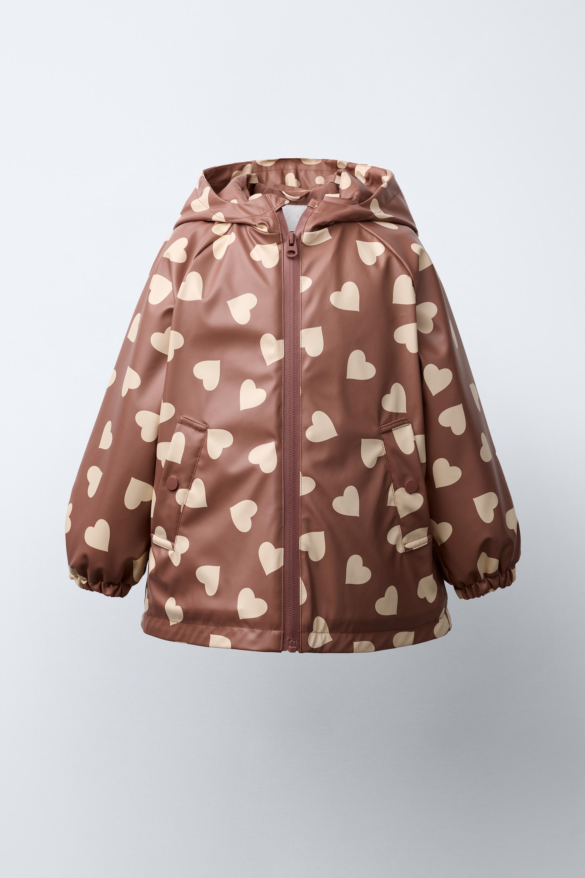 RUBBERIZED WATER-RESISTANT PRINTED RAINCOAT