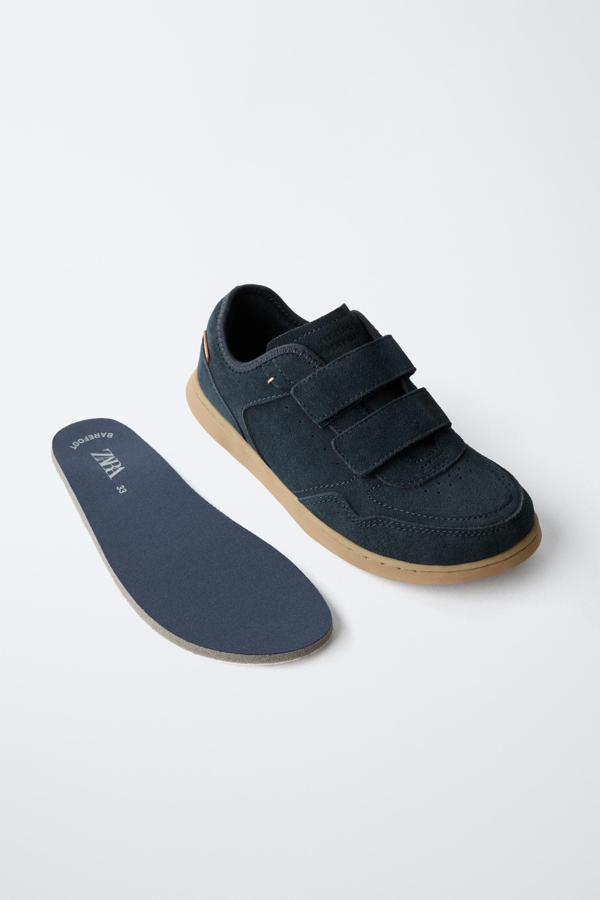 BAREFOOT SPLIT LEATHER SNEAKERS