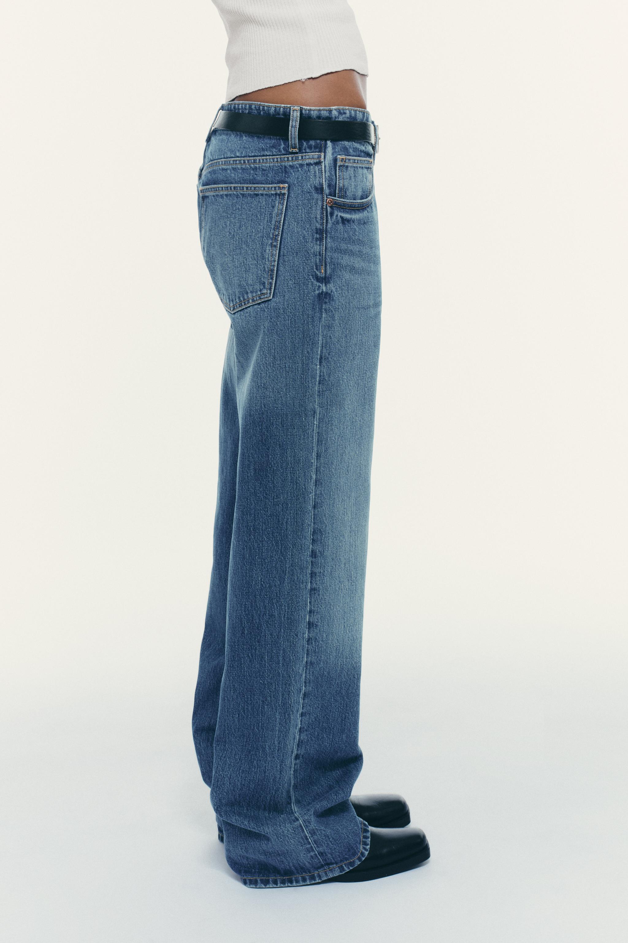TRF MID-RISE WIDE LEG JEANS