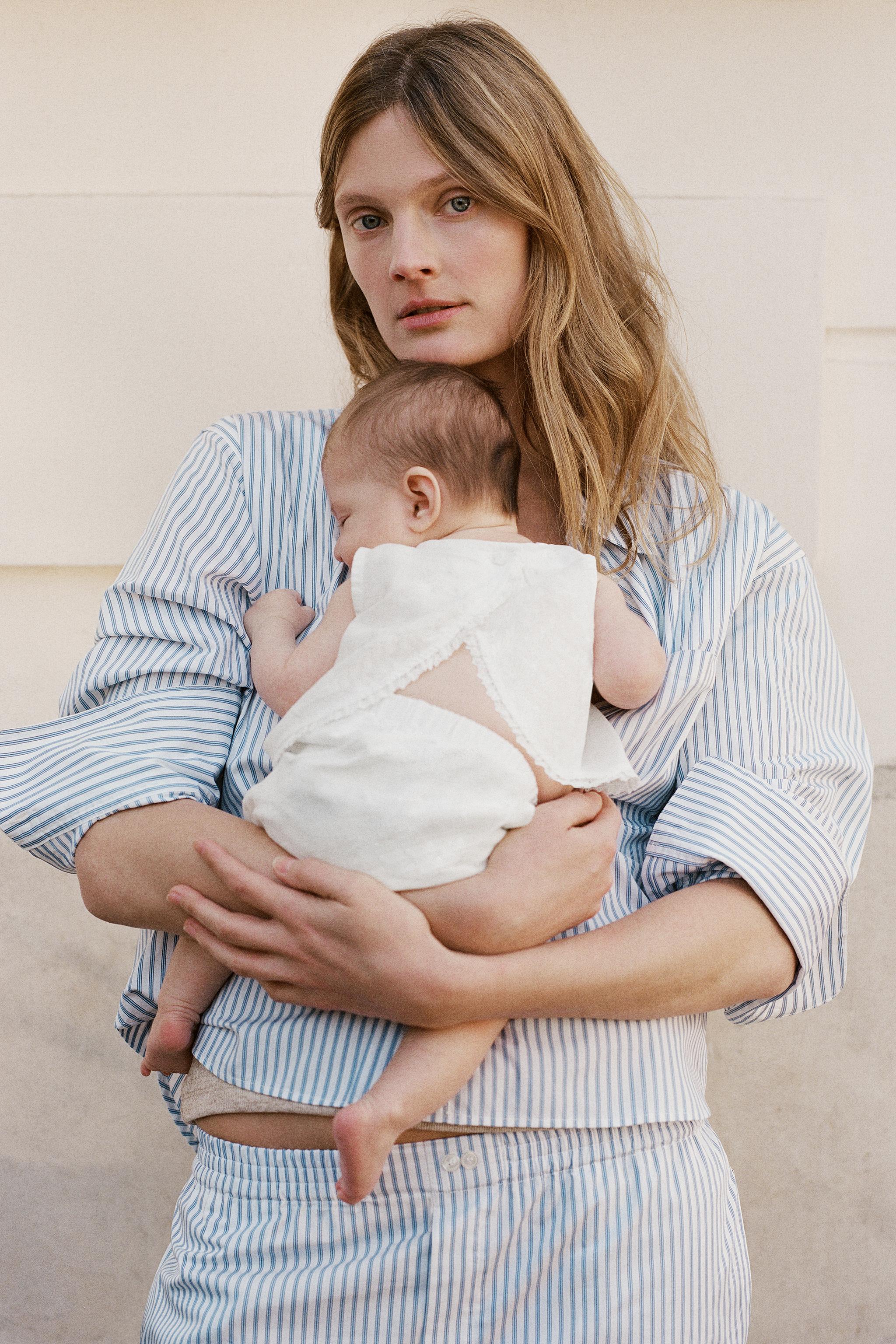 LINEN LACE SHIRT AND BLOOMERS SET