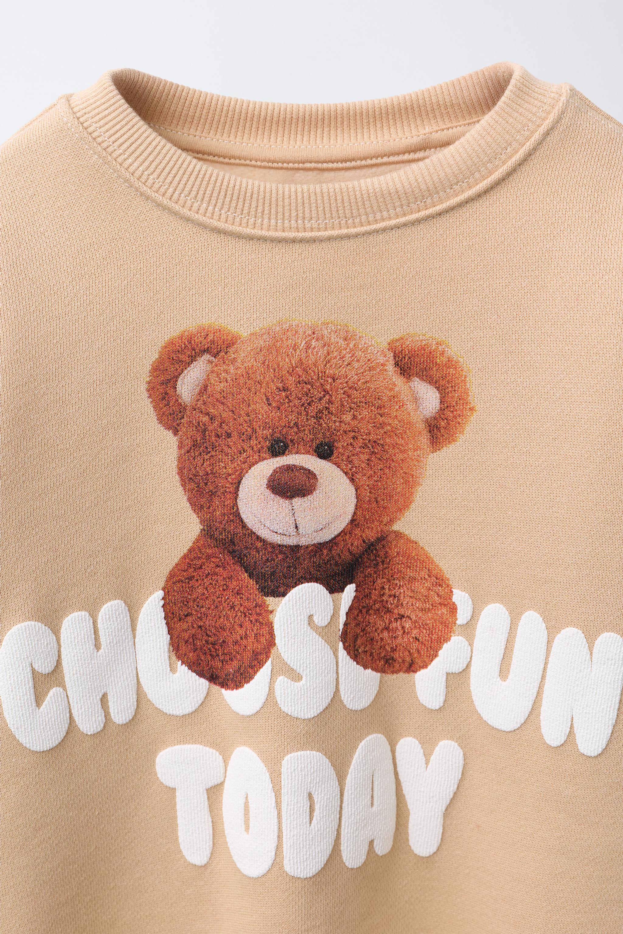 BEAR PRINT SWEATSHIRT