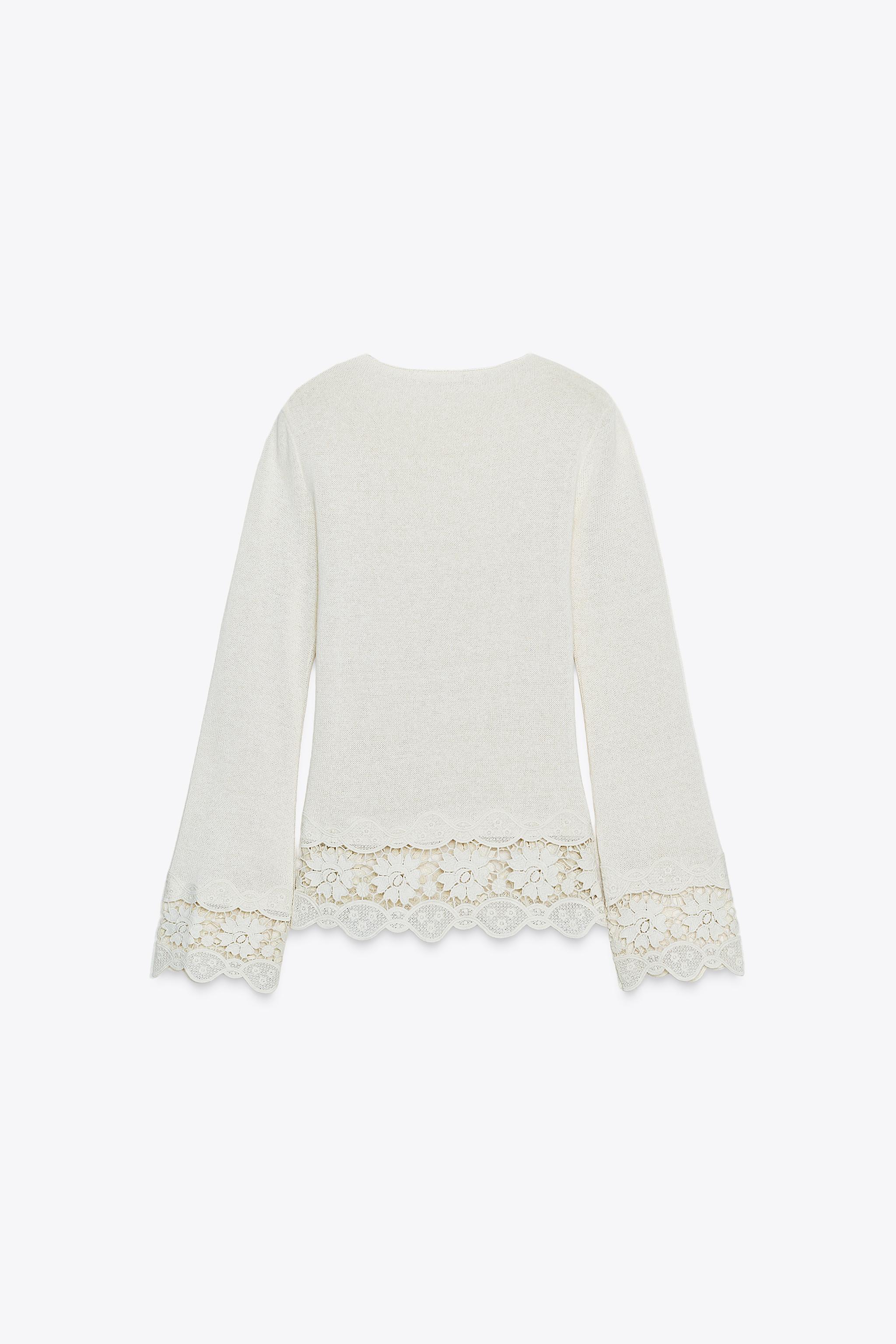 GUIPURE COMBINATION T-SHIRT