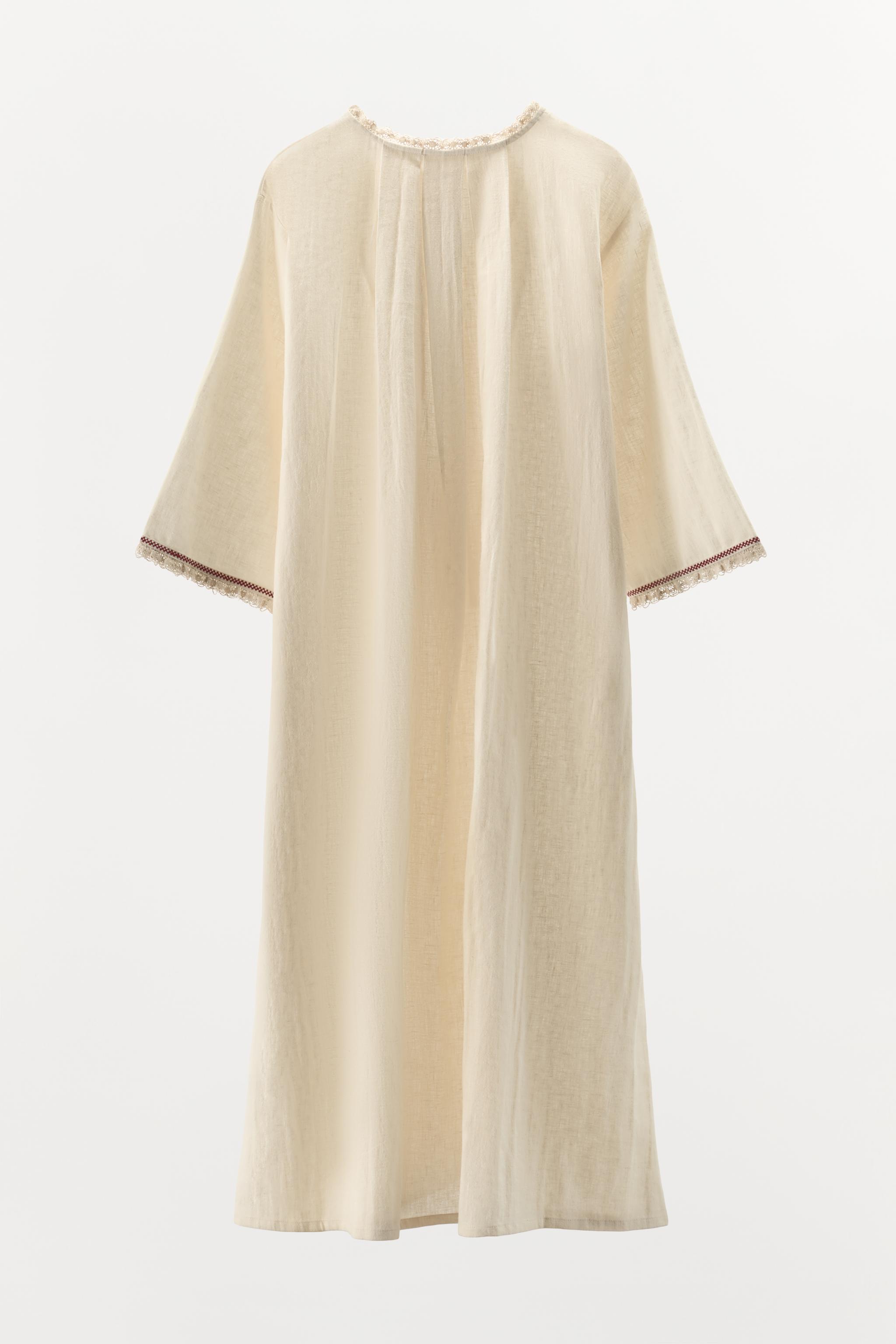 LIMITED EDITION CONTRAST LINEN KAFTAN