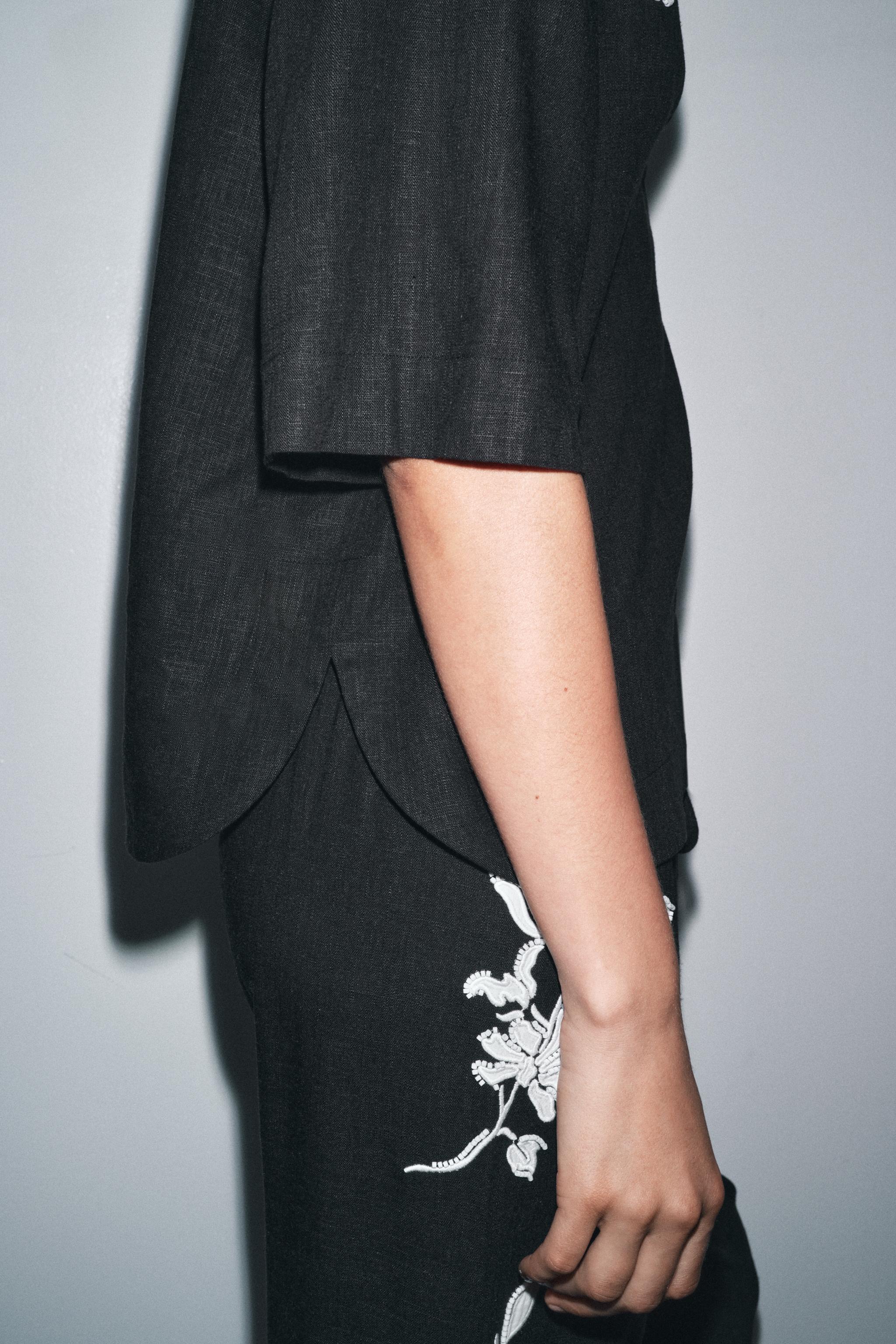 EMBROIDERED BEADED SHIRT ZW COLLECTION