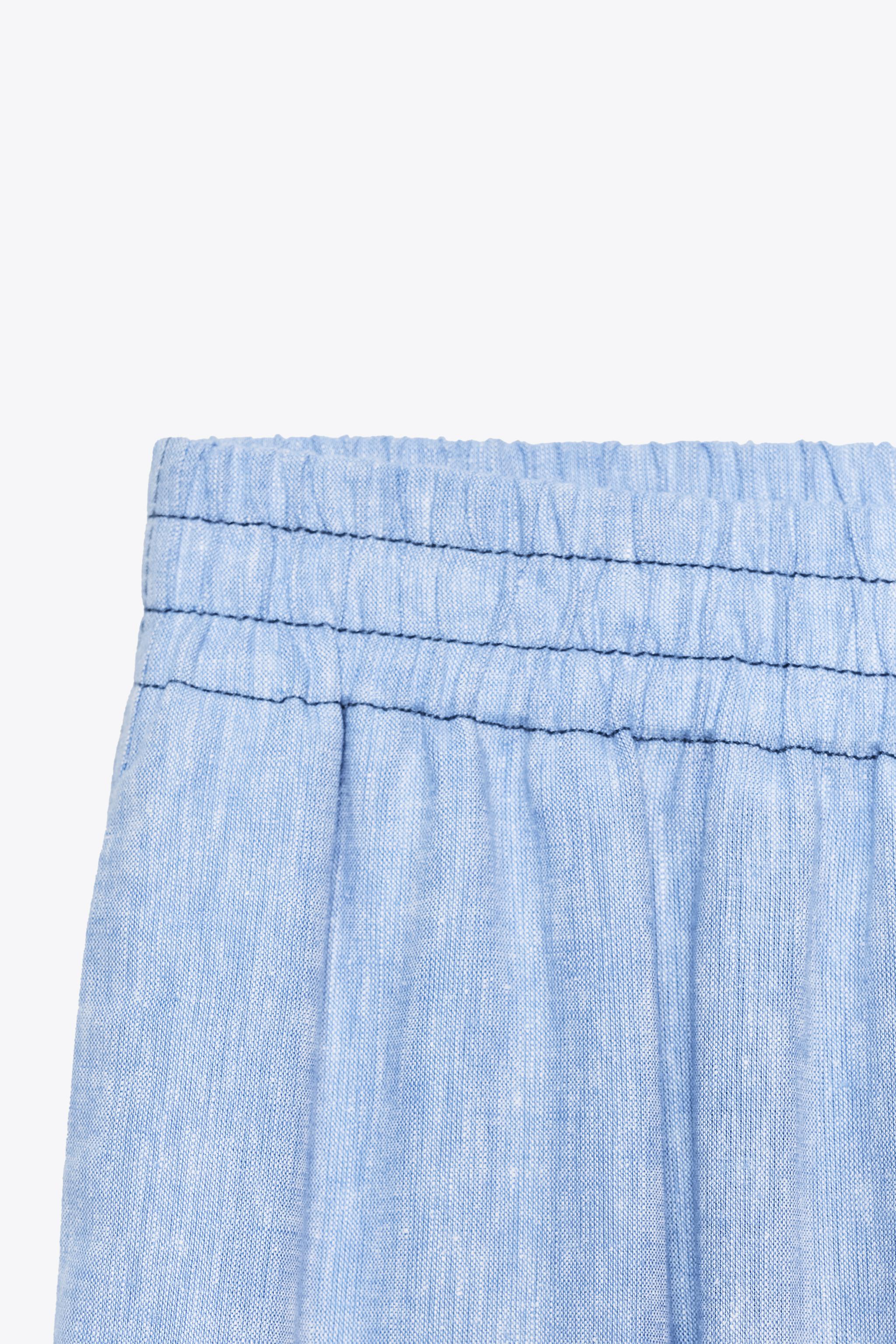 WIDE LEG LINEN PANTS