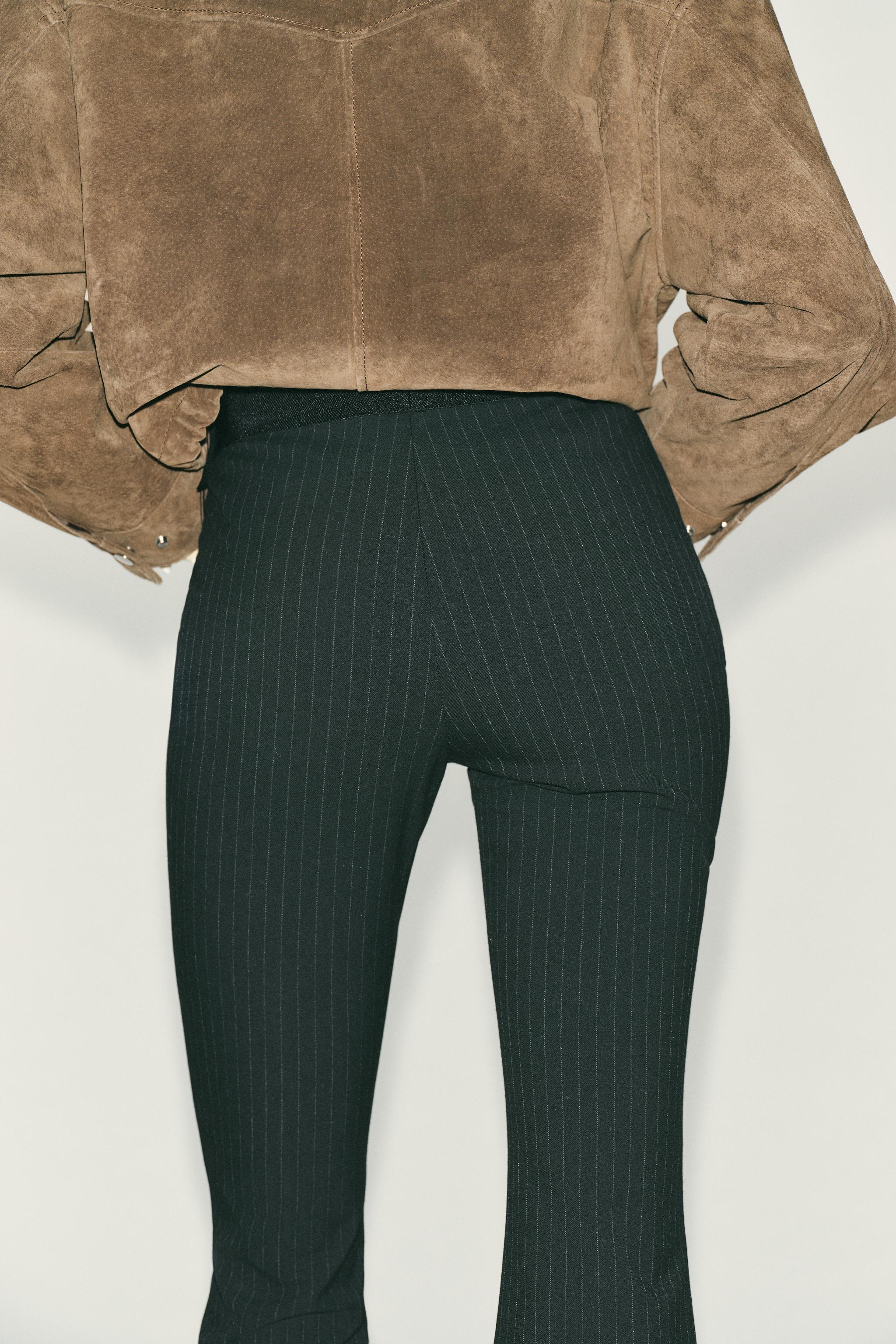 STRIPED MINI FLARE LEGGINGS