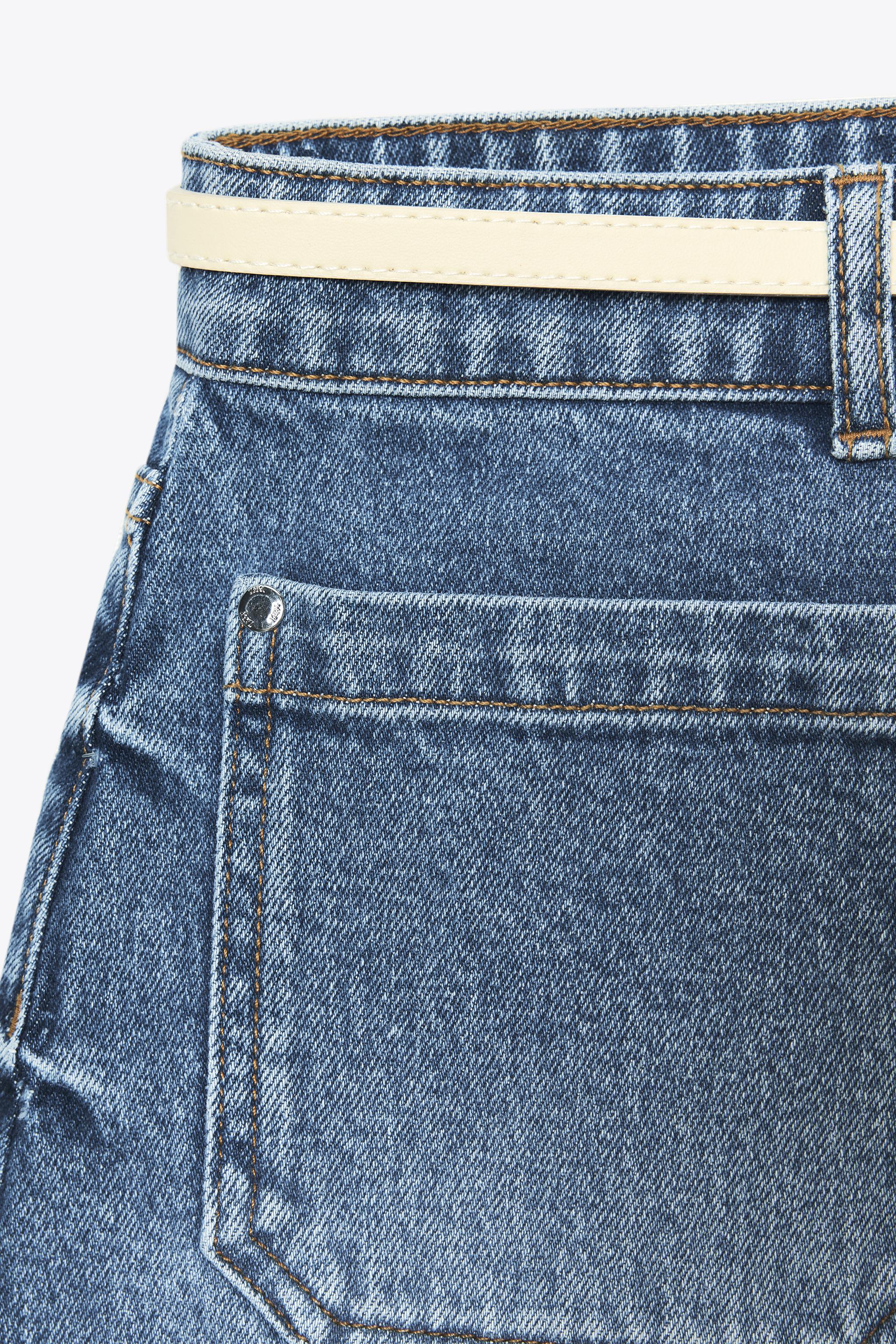 Z1975 BELTED DENIM SHORTS