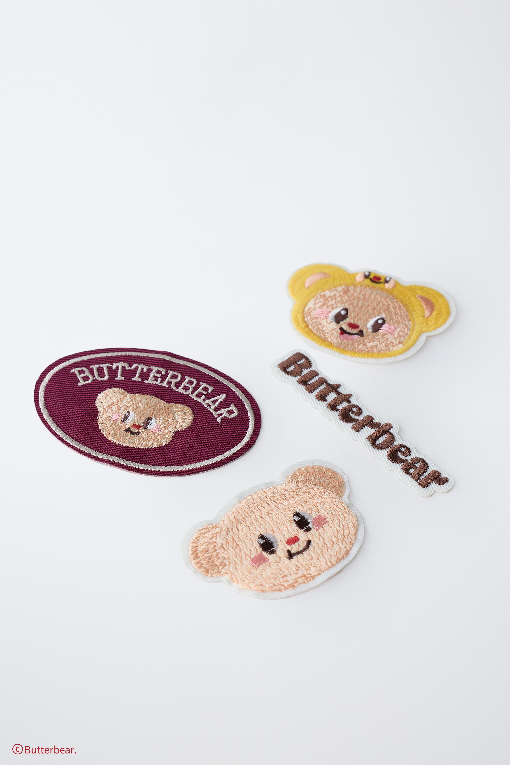 BUTTERBEAR © FOUR-PACK OF PATCHES