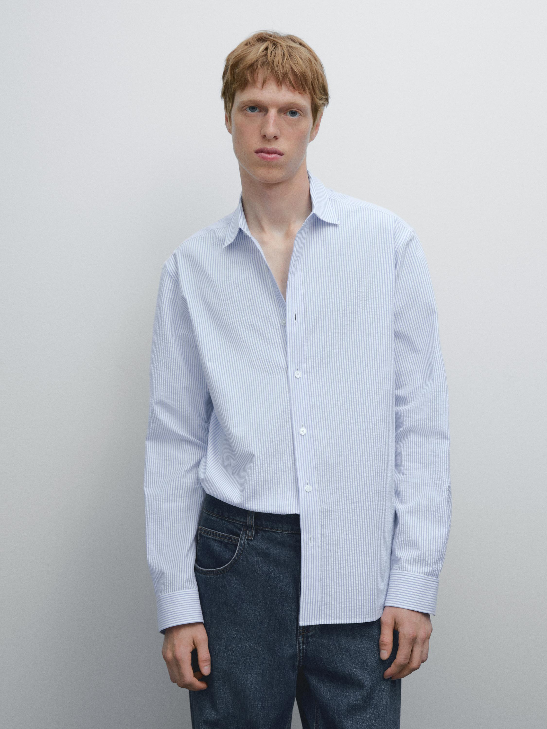 Regular fit striped shirt