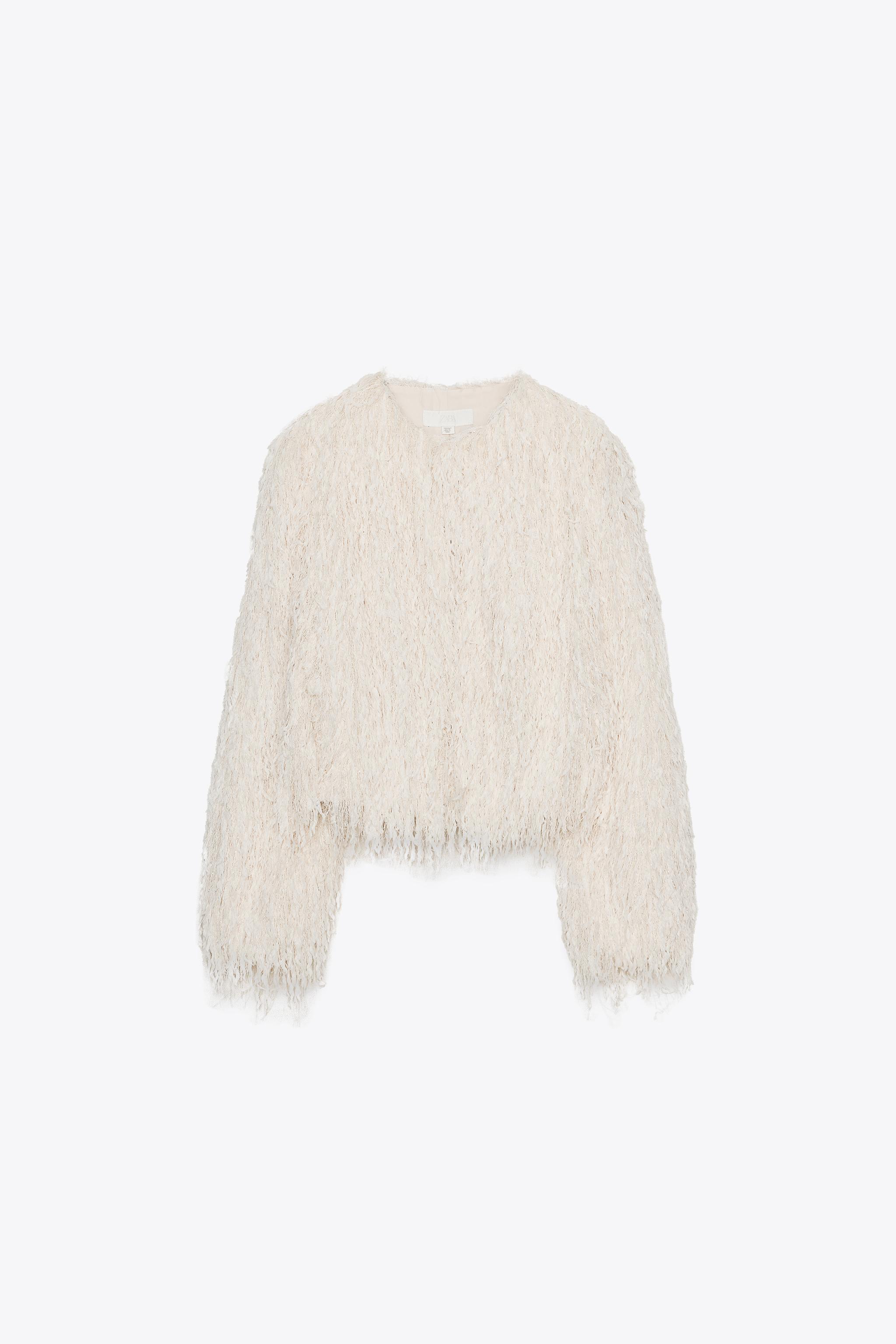 FEATHER FRINGE METALLIC THREAD JACKET