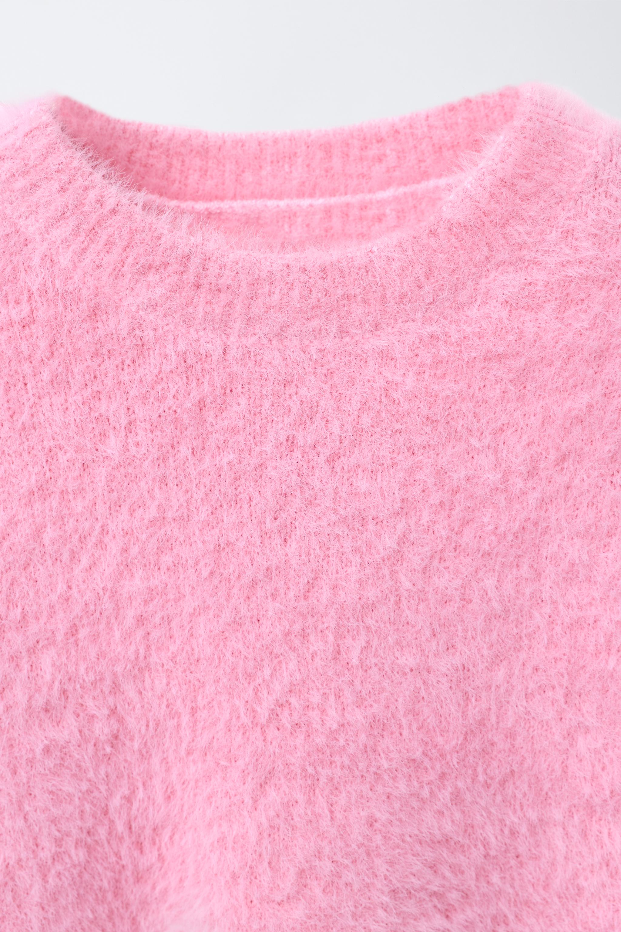 HAIR EFFECT KNIT SWEATER