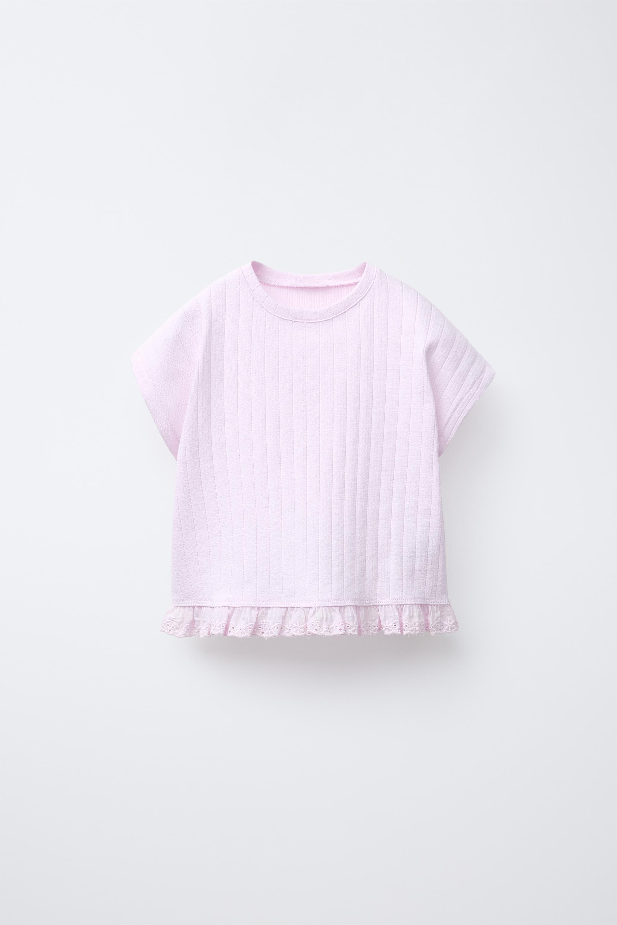 SWISS EMBROIDERY JACQUARD T-SHIRT