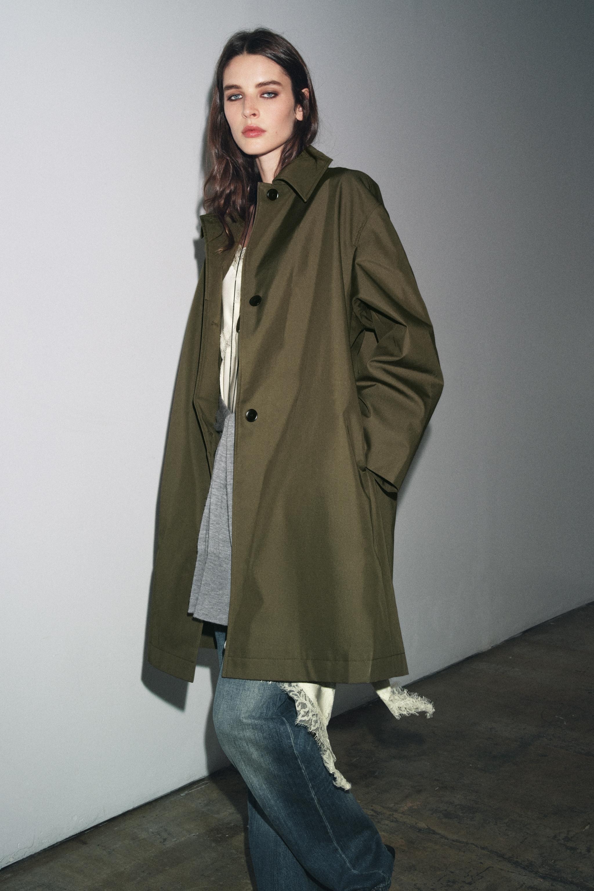 MINIMAL WATER REPELLENT TRENCH COAT ZW COLLECTION