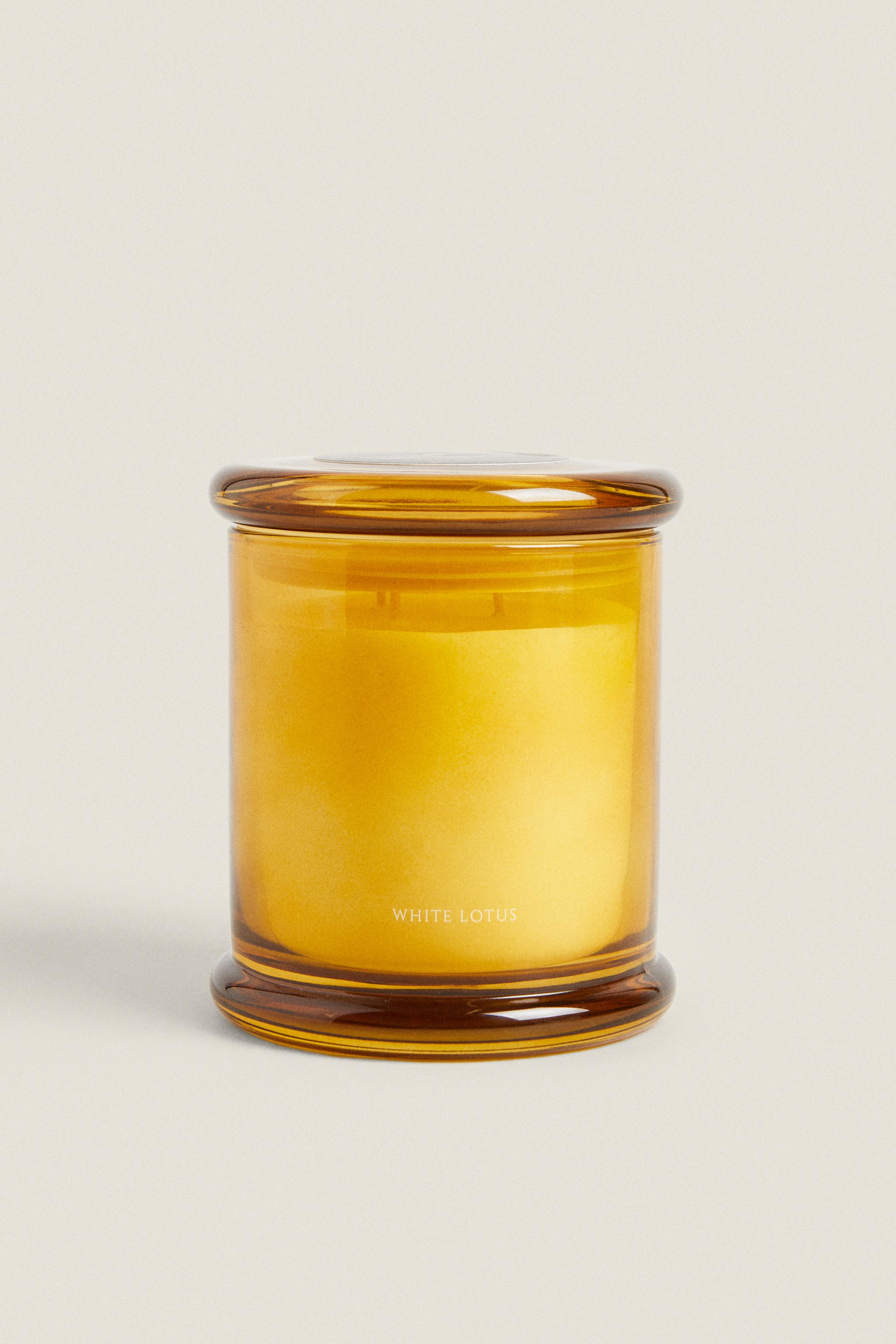 (500 G) WHITE LOTUS SCENTED CANDLE