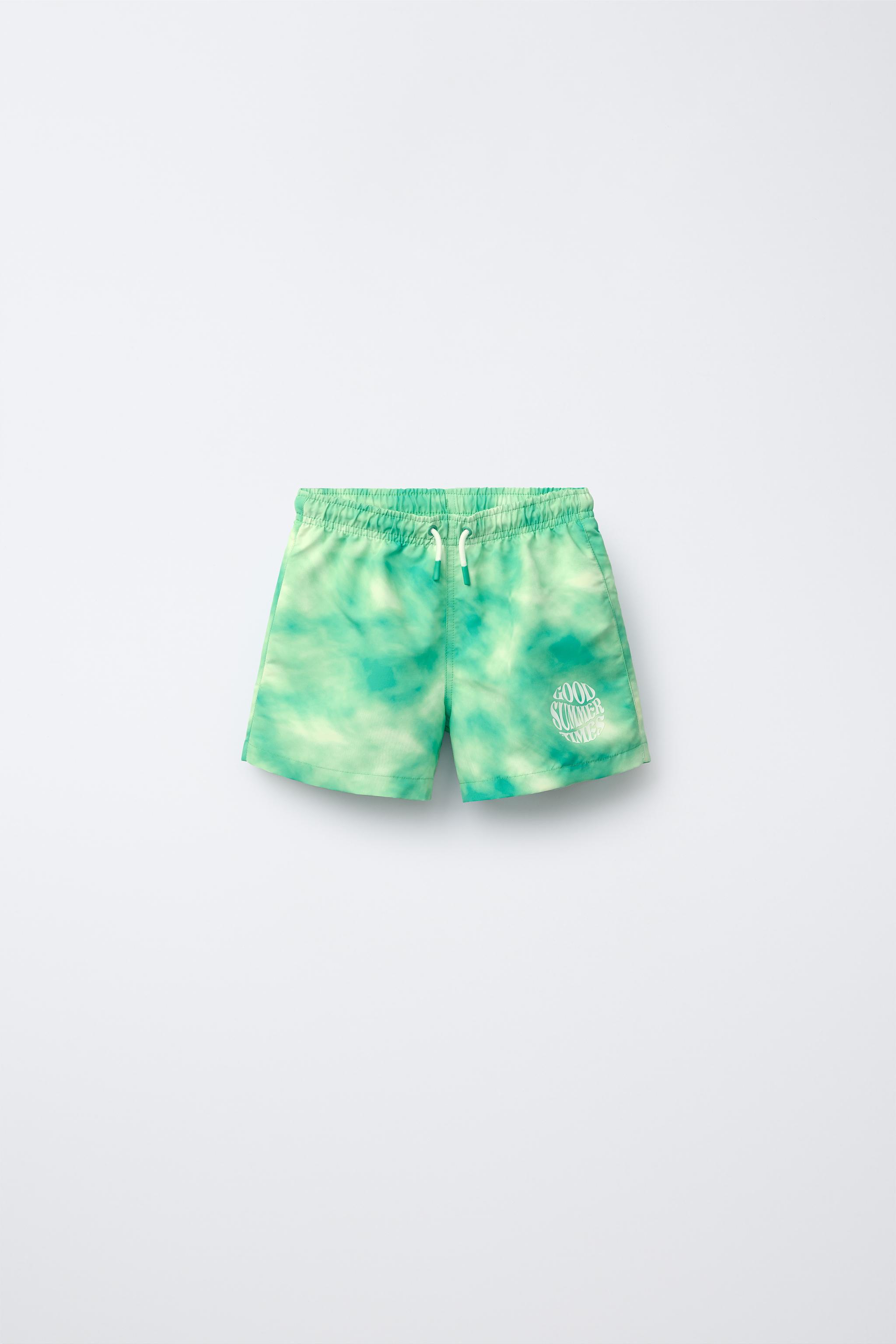 6-14 YEARS/ TIE-DYE SWIM SHORTS