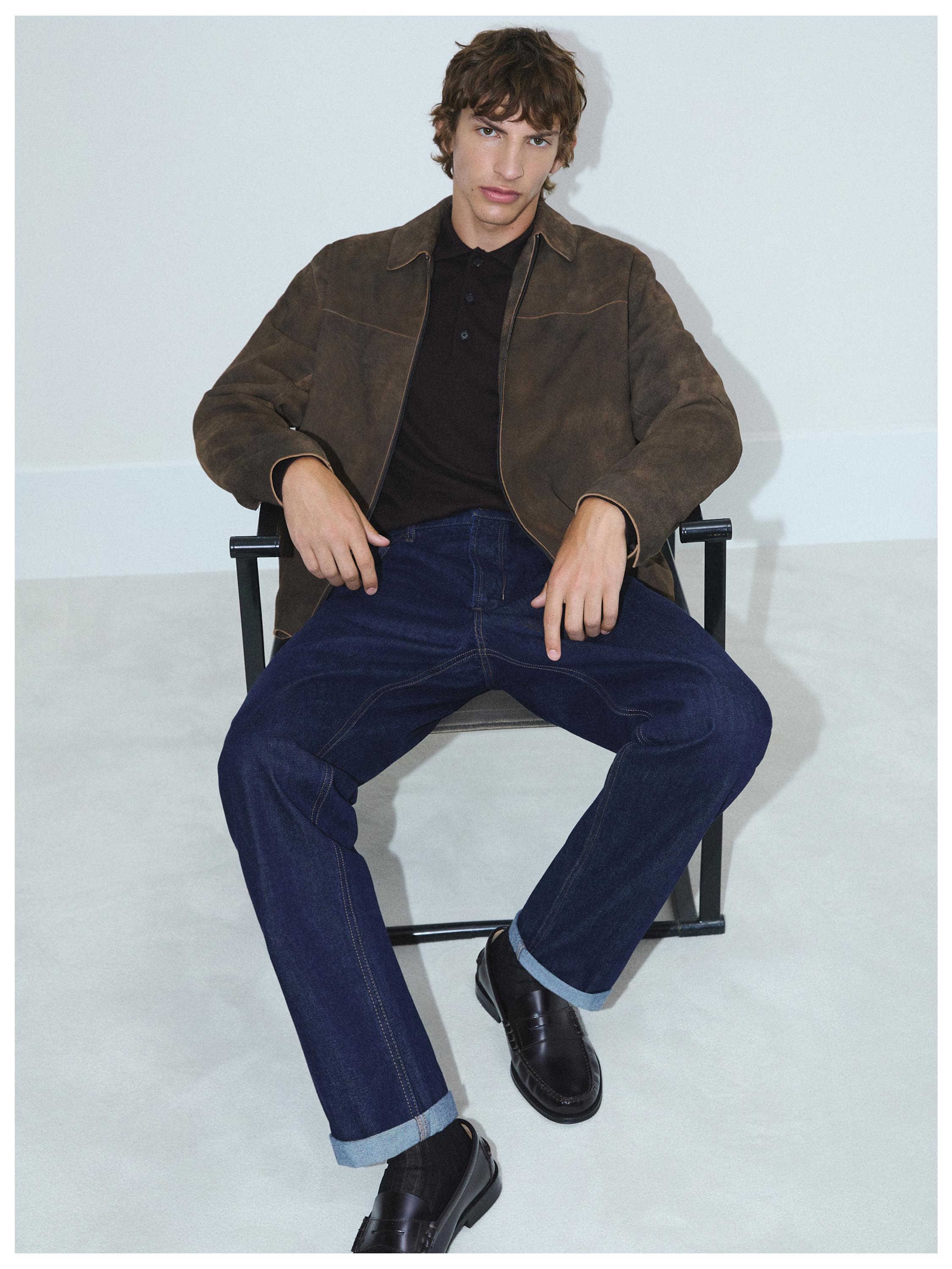 Suede goatskin jacket