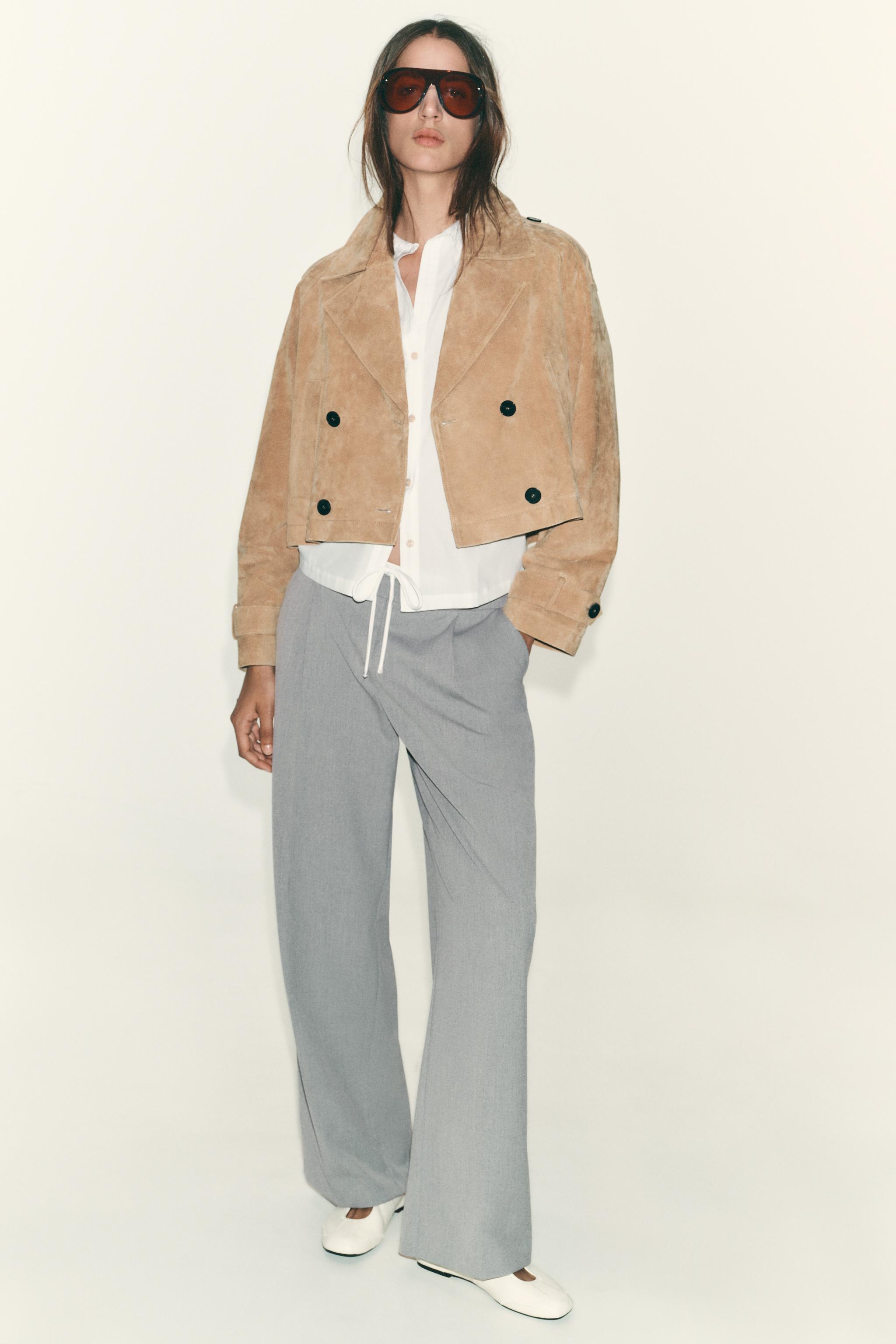 DOUBLE WAIST WIDE LEG PANTS