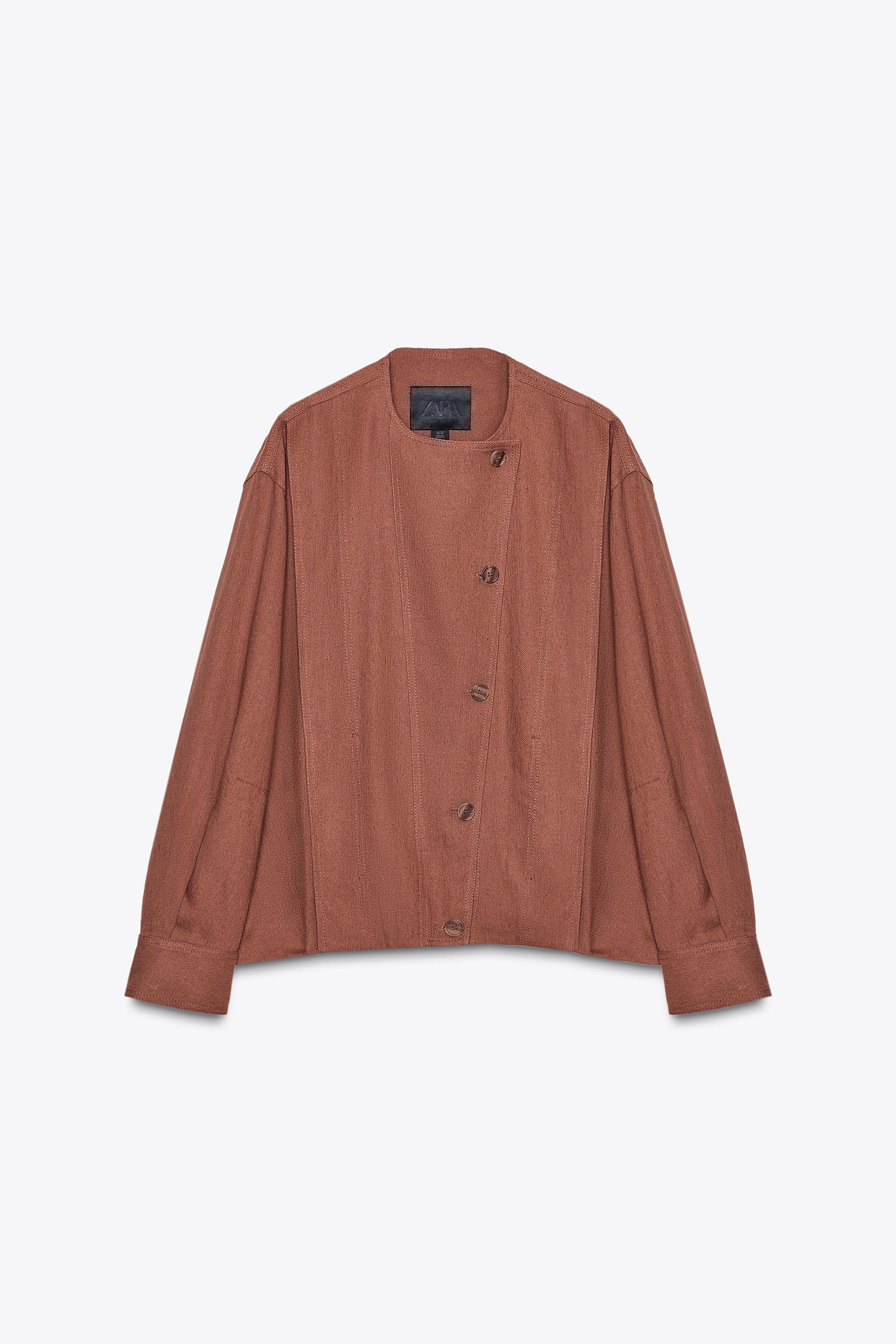 ZW COLLECTION LINEN BLEND BOMBER
