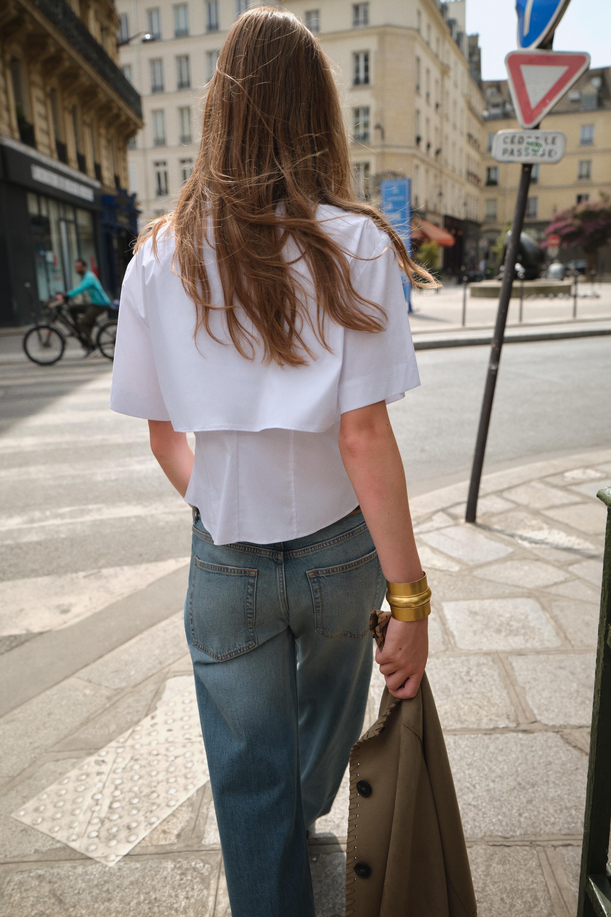 DOUBLE LAYER POPLIN SHIRT