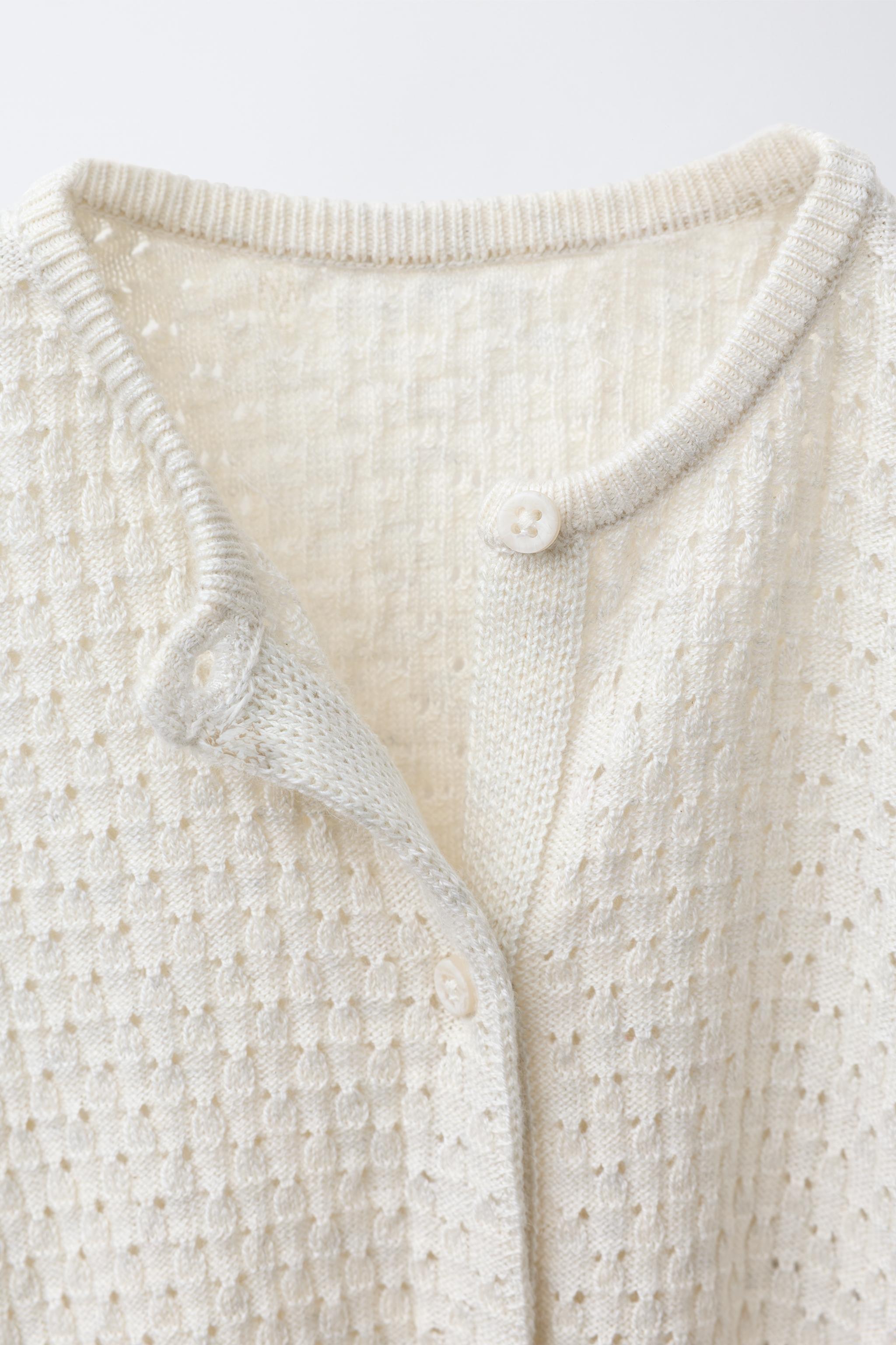 CONVERTIBLE COTTON, SILK AND CASHMERE TEXTURED KNIT JUMPSUIT WITH FOOT