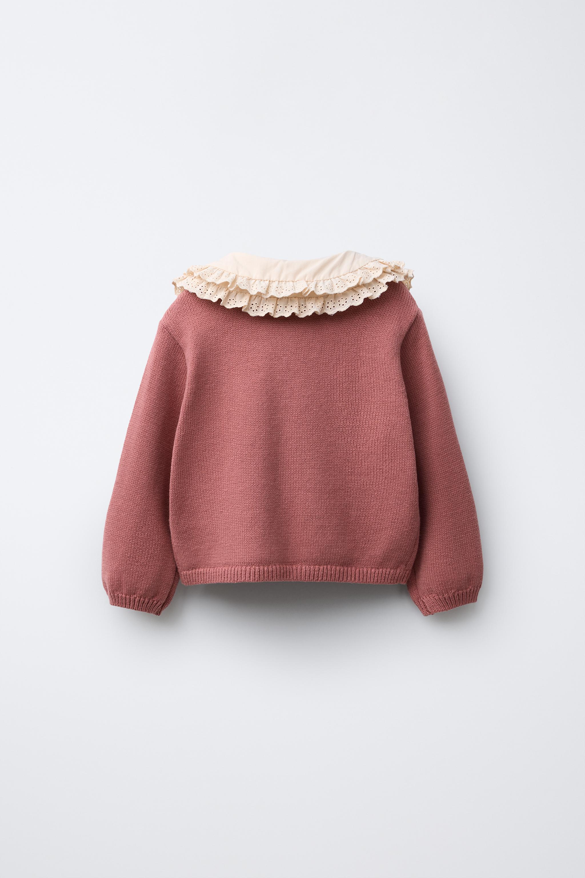 DOUBLE COLLAR KNIT CARDIGAN